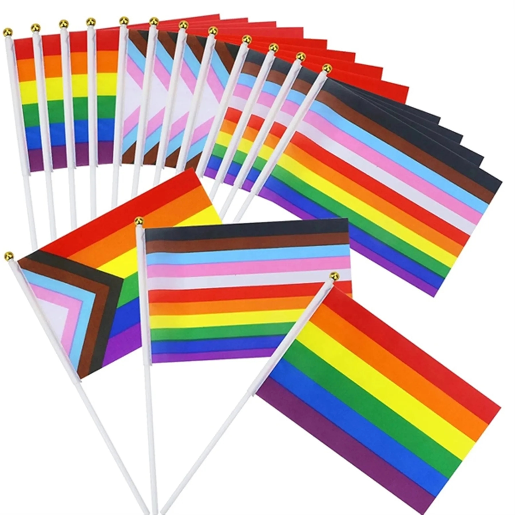 Small Progress Pride Rainbow Flag 15