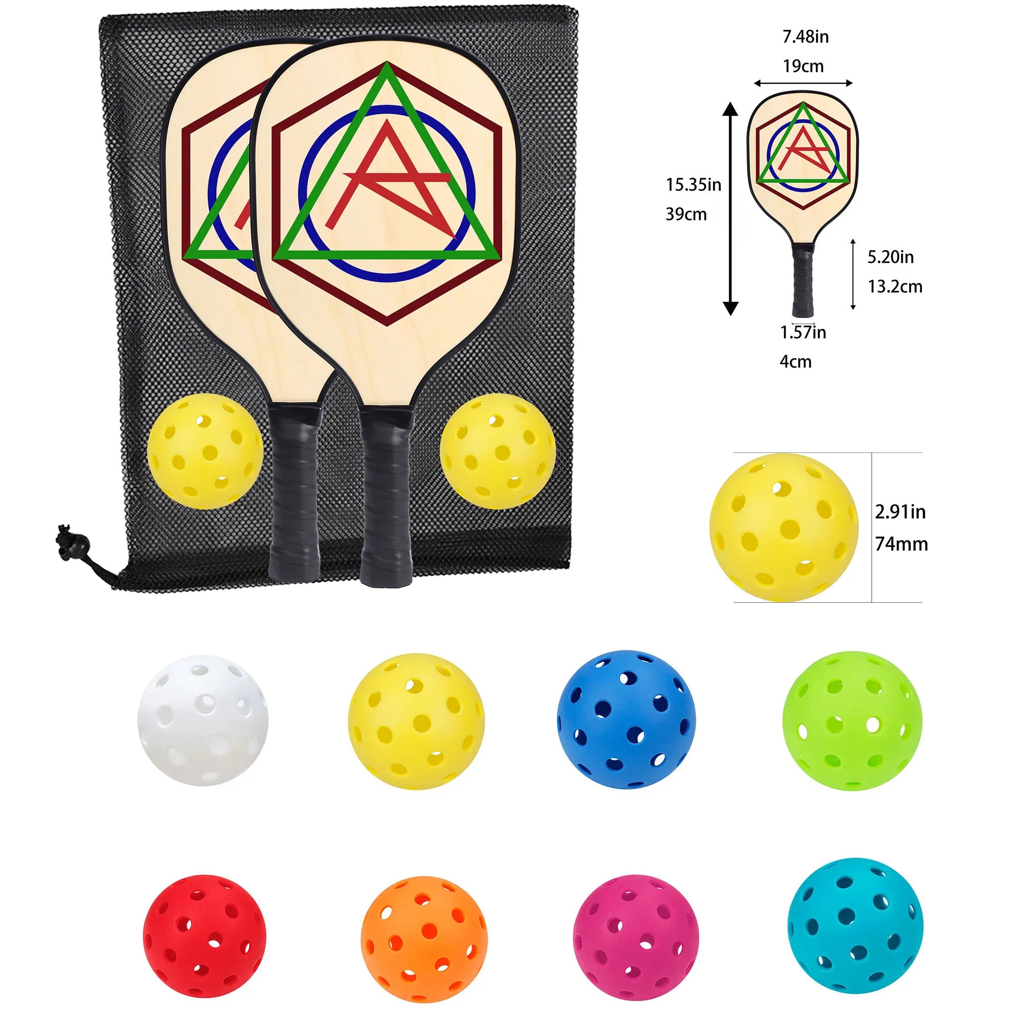 New Recruit Special Offer Full Color Custom Pickleball Set 3