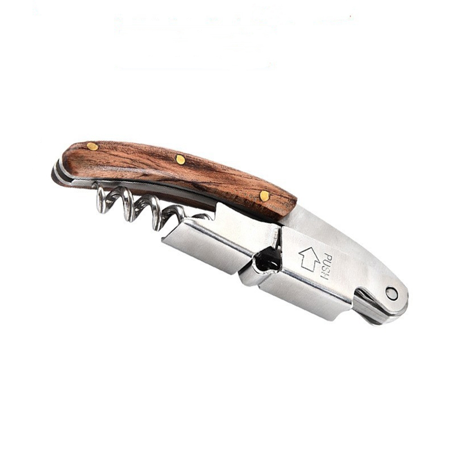 3-in-1 Corkscrew and Bottle Opener with Serrated Knife 7