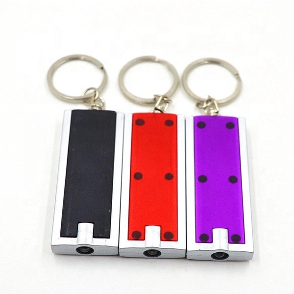 Rectangle LED Flashlight Keychain 7