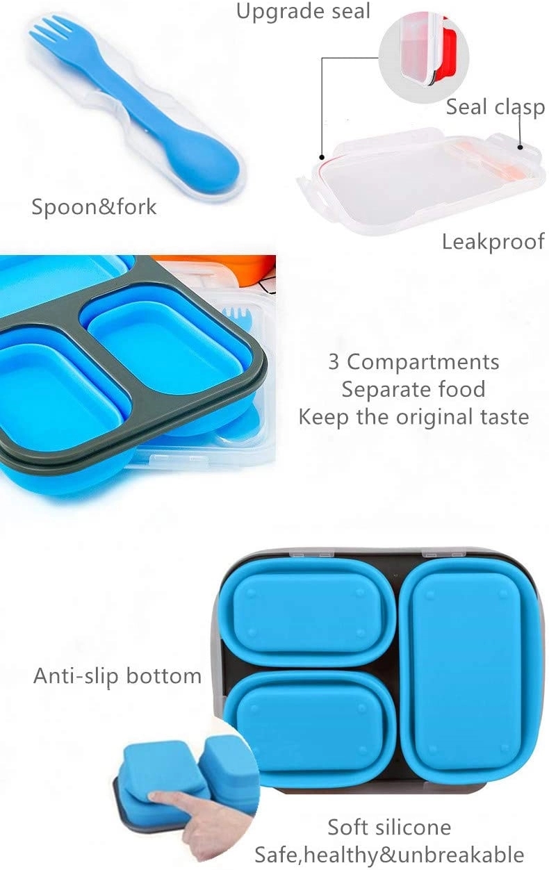 Folding Silicone Lunch Box 7