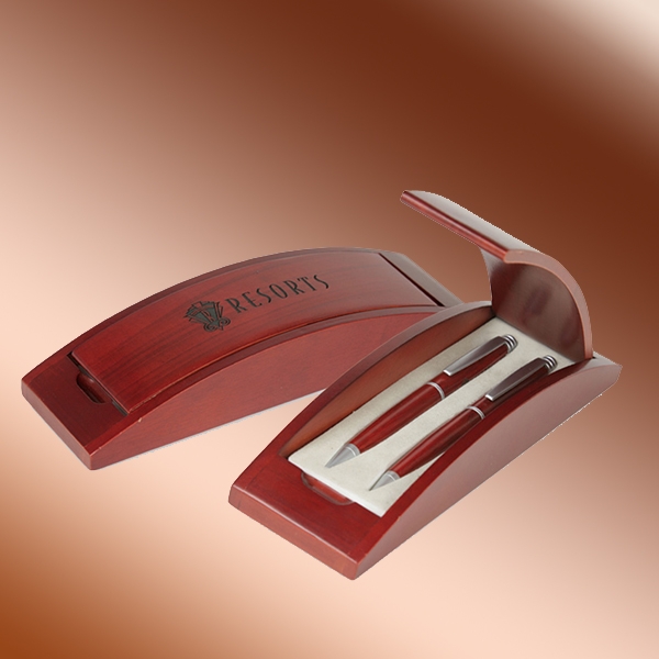 Rosewood Pen Box for 2-Pens 2