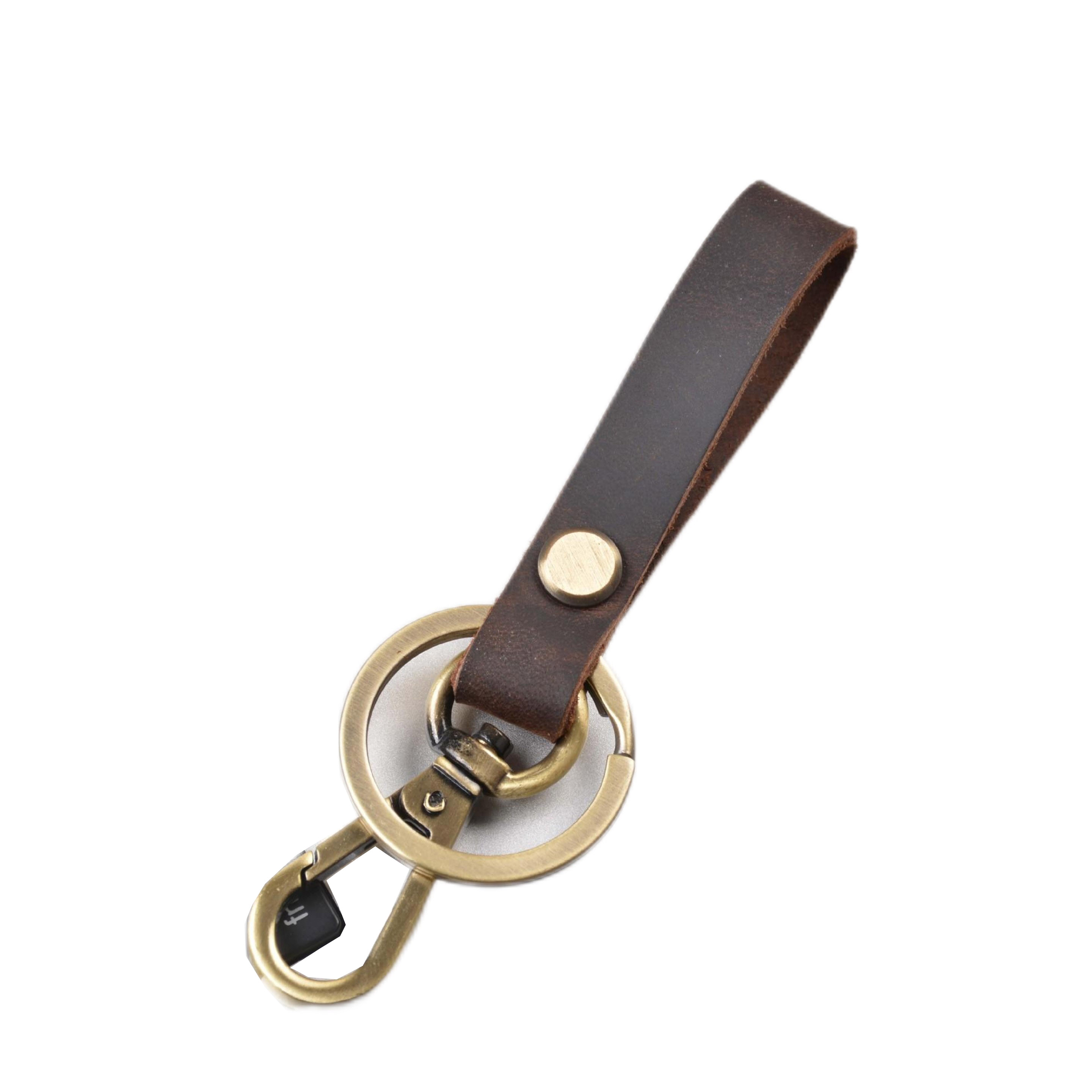 Custom Genuine Leather Car Key Chains 3