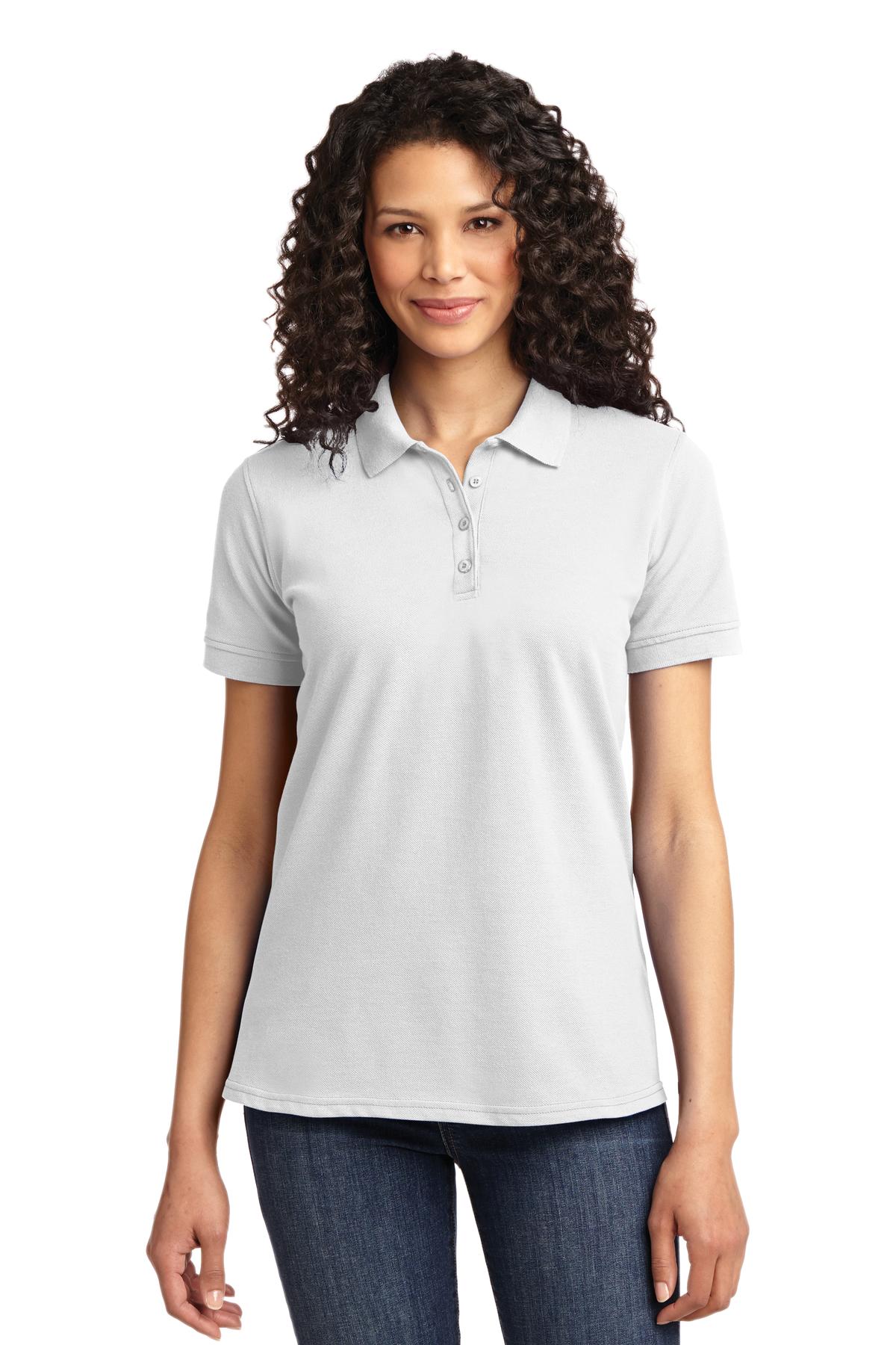 Port & Co Women's Core Blend Pique Polo. LKP155 127
