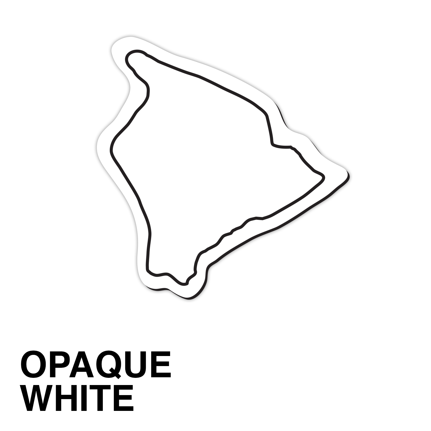 Hawaii State Shape Magnet - Full Color 1