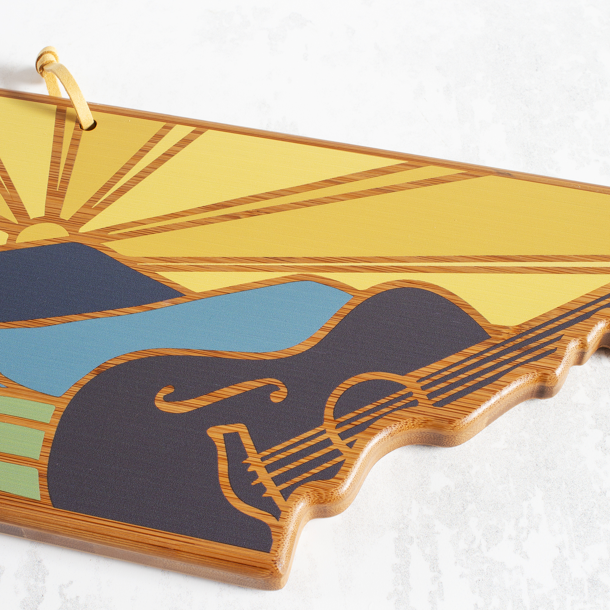 Tennessee State Shaped Serving and Cutting Board with Artwork by Summer Stokes 3