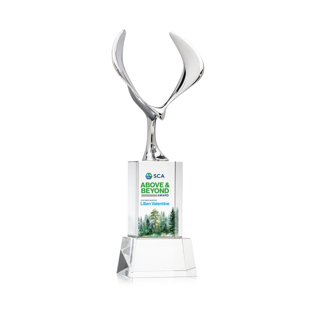 Maverick Eagle VividPrint™ Award on Belcroft Base - Clear 7