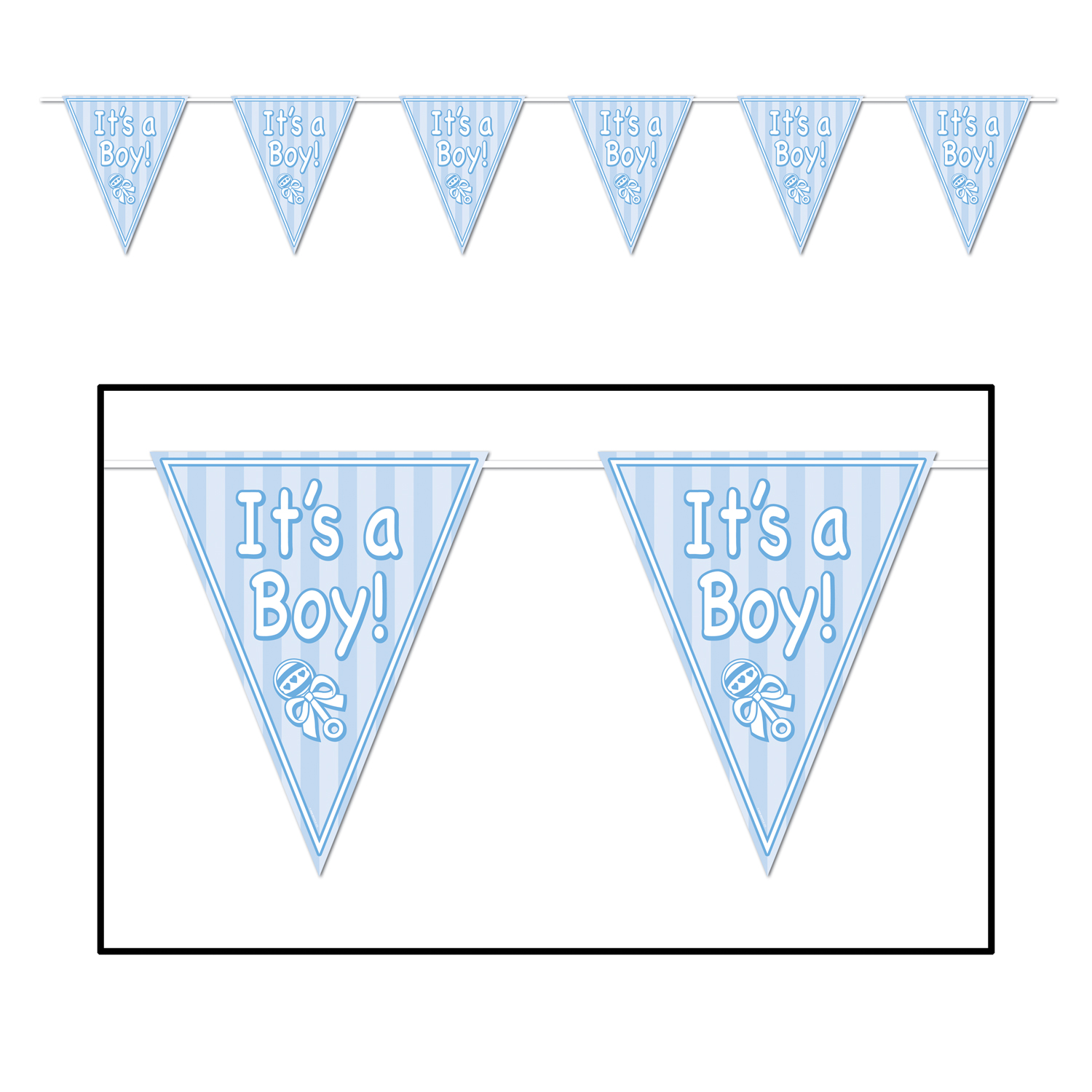 It's A Boy! Pennant Banner