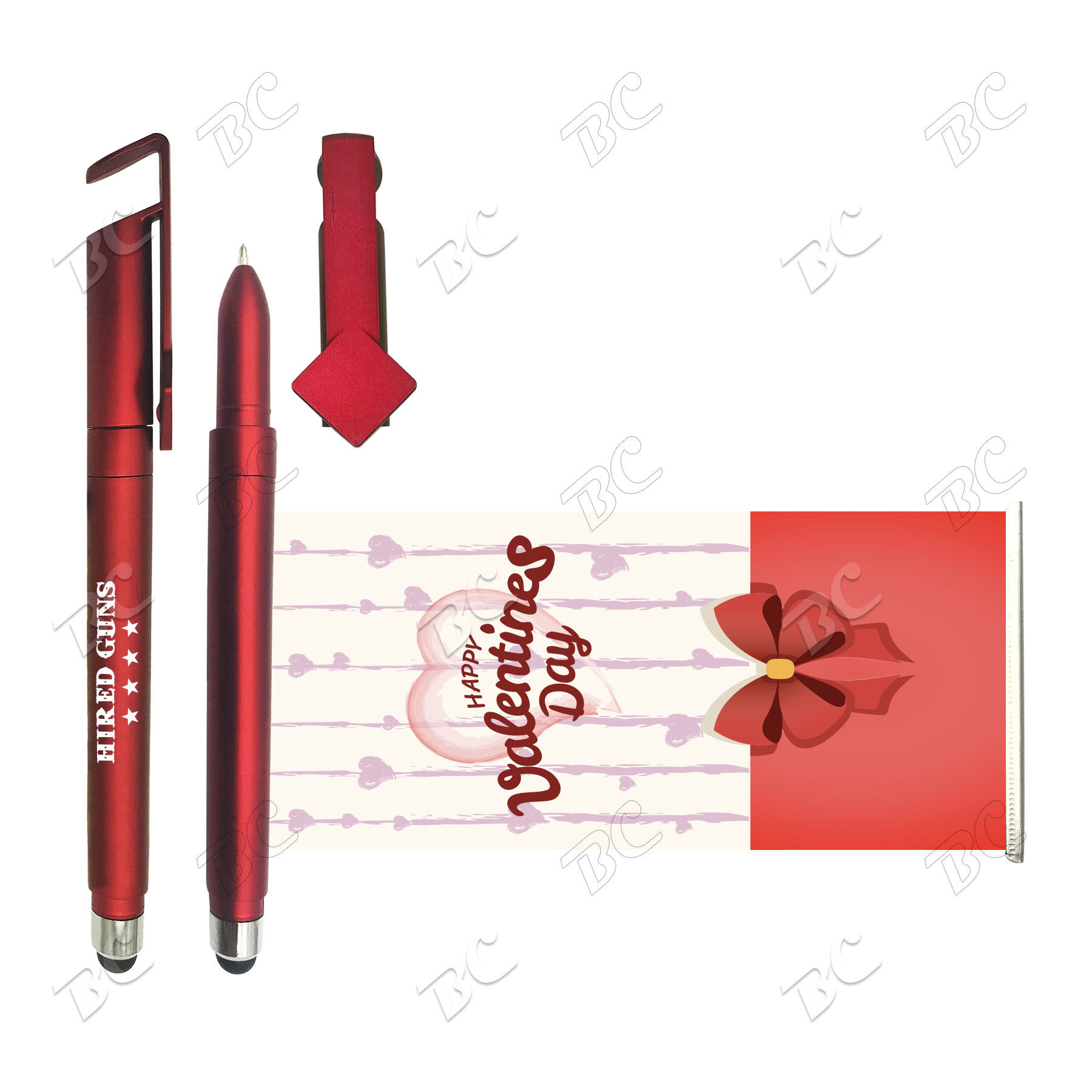Free Shipping Banner Promotional Message Pen with Phone Stand 4