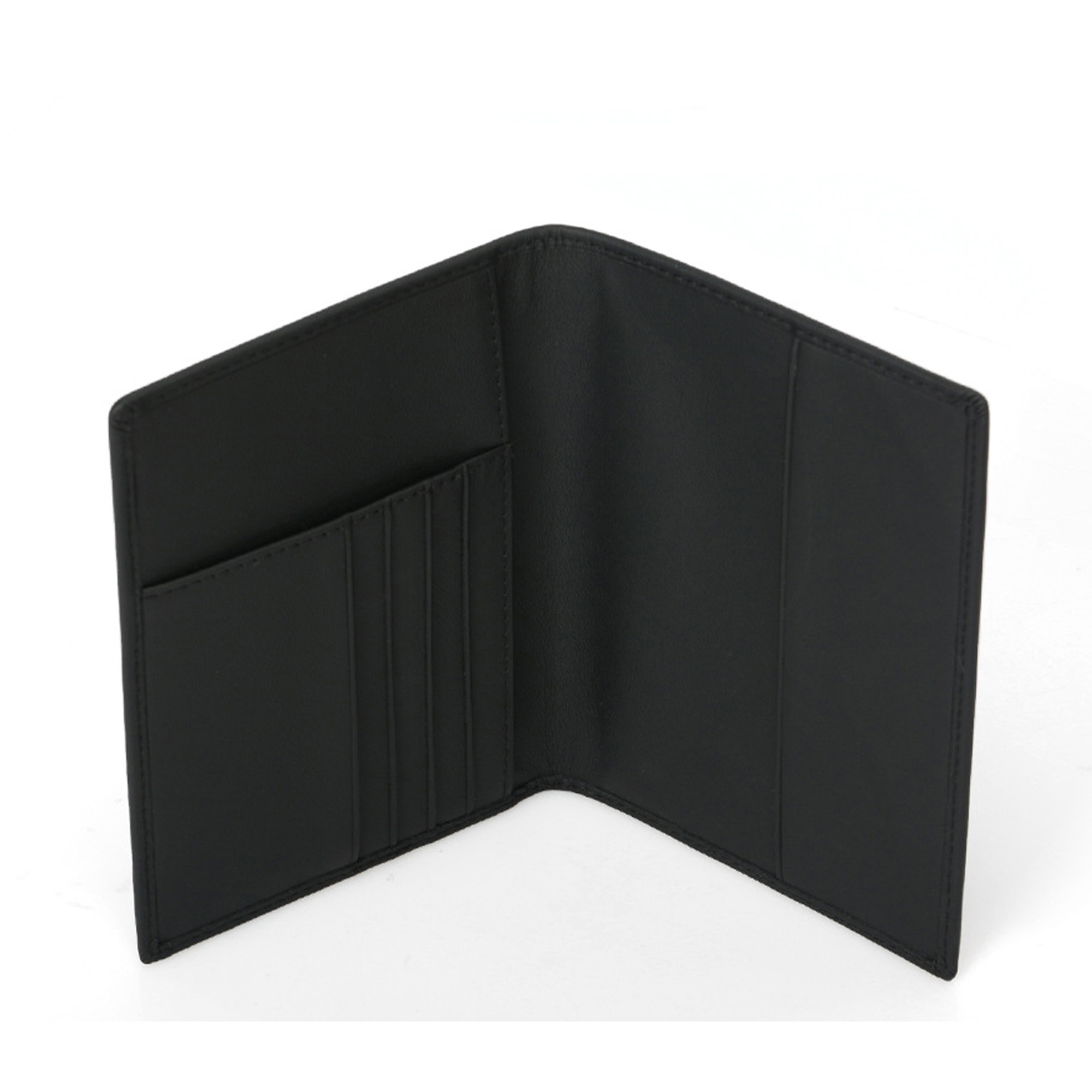 Cowhide Passport Holder Travel Bifold Wallet 5