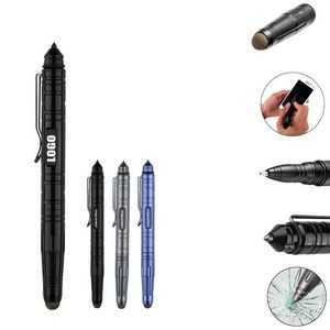 Weaved Texture PU Leather Barrel Metal Pen 5