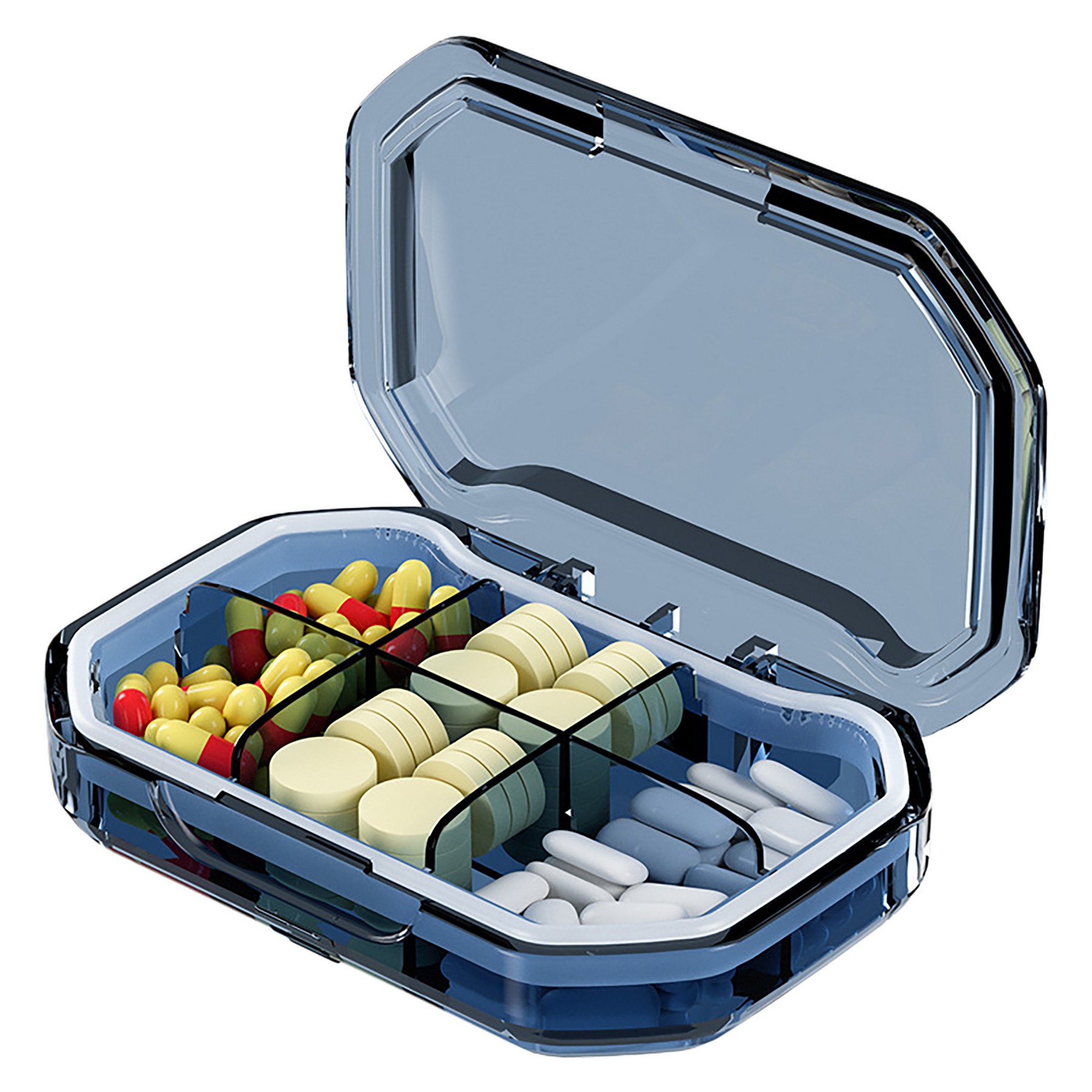 High Quality Portable Transparent Pill Case 2