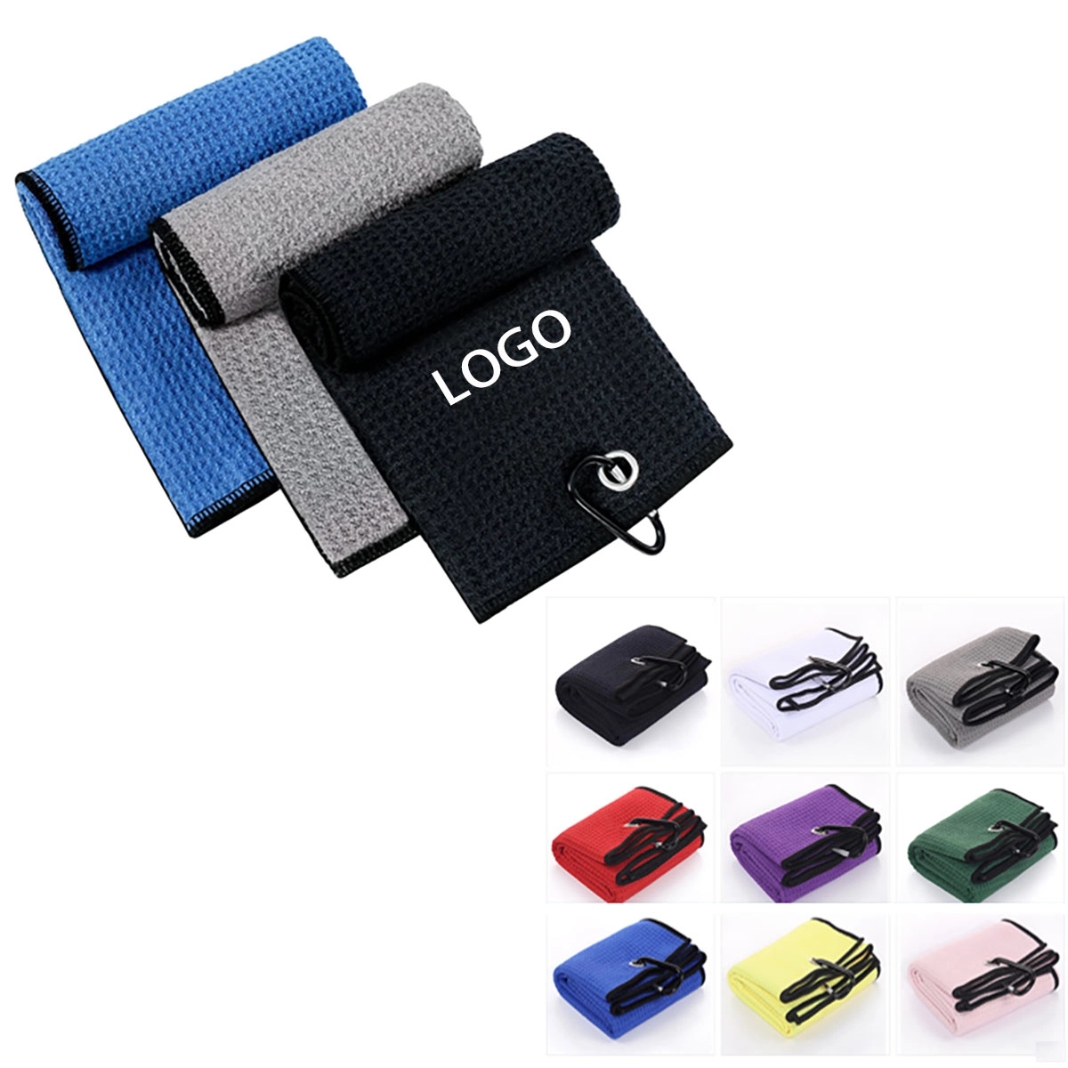 Golf Towel For Bags With Clip 3