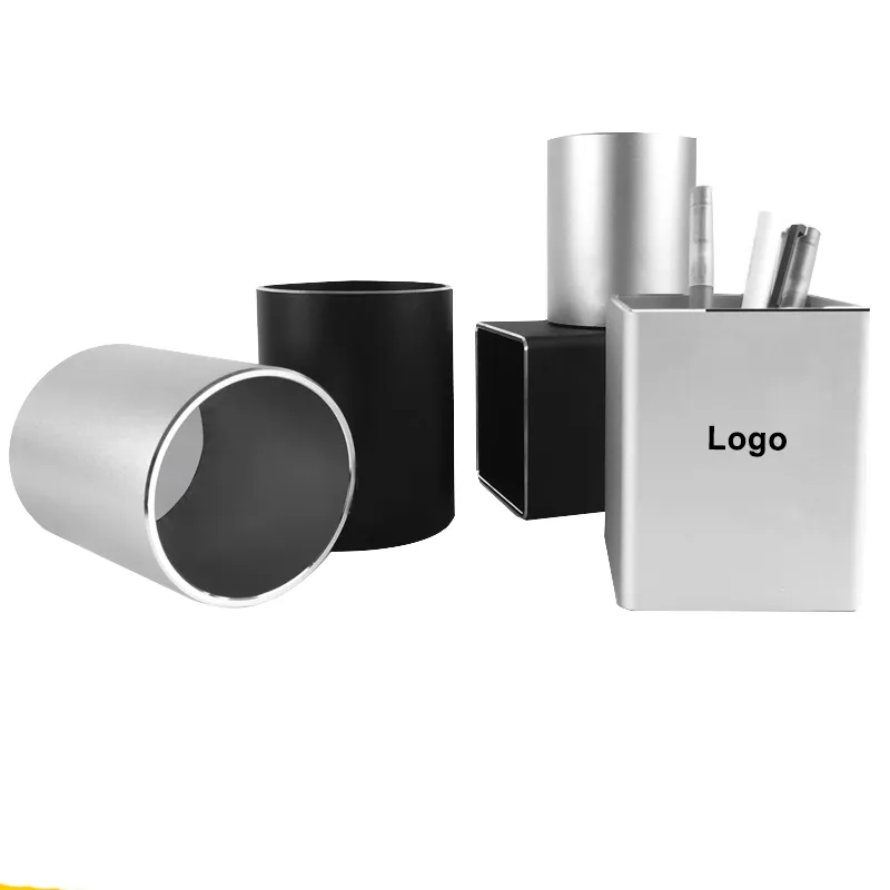 Square Pen Holder Desktop Pencil Cup 6