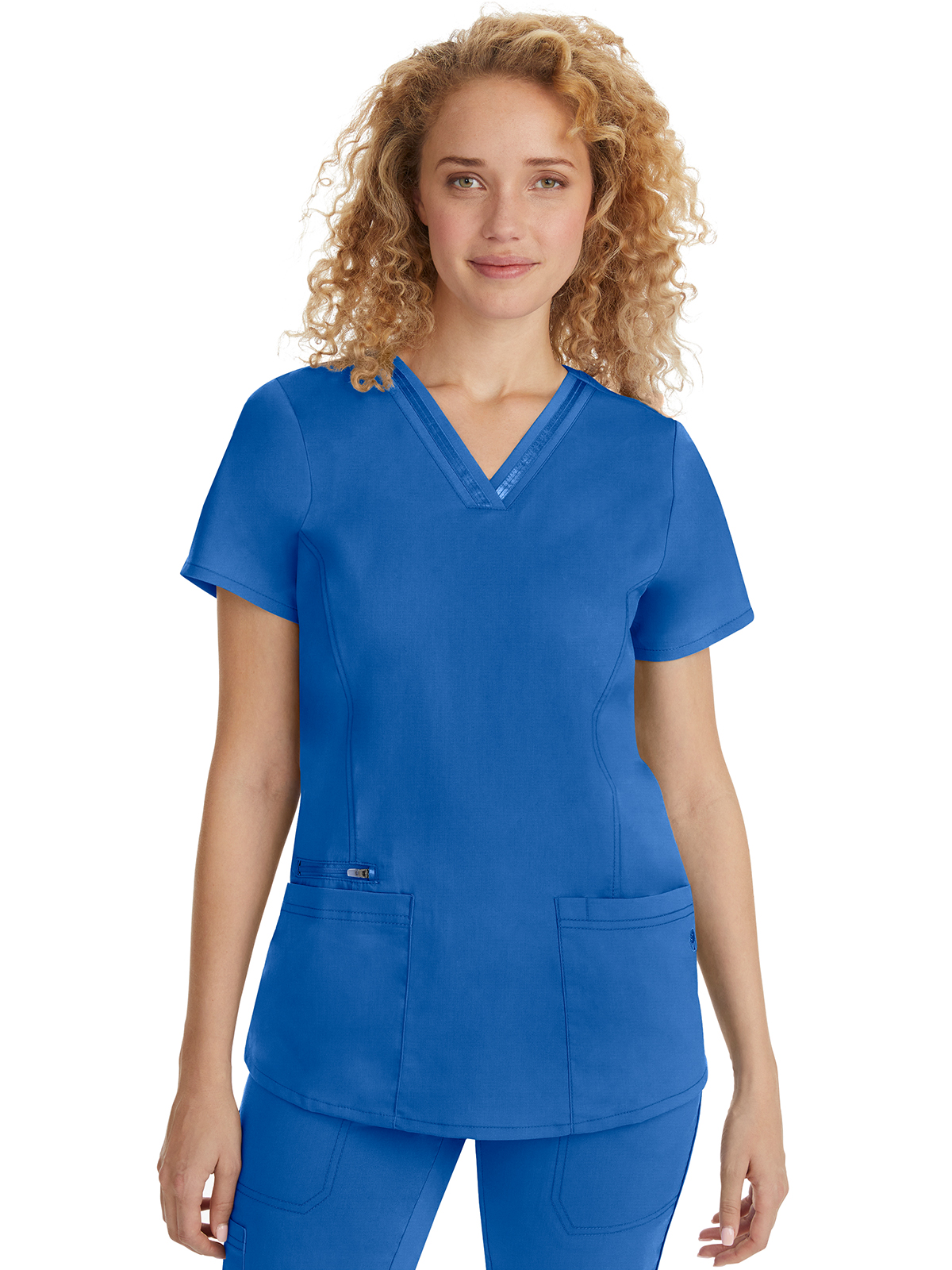 Healing Hands - HH Purple Label - Women's 3-Pocket Jasmin Ribbon Trim Top 2