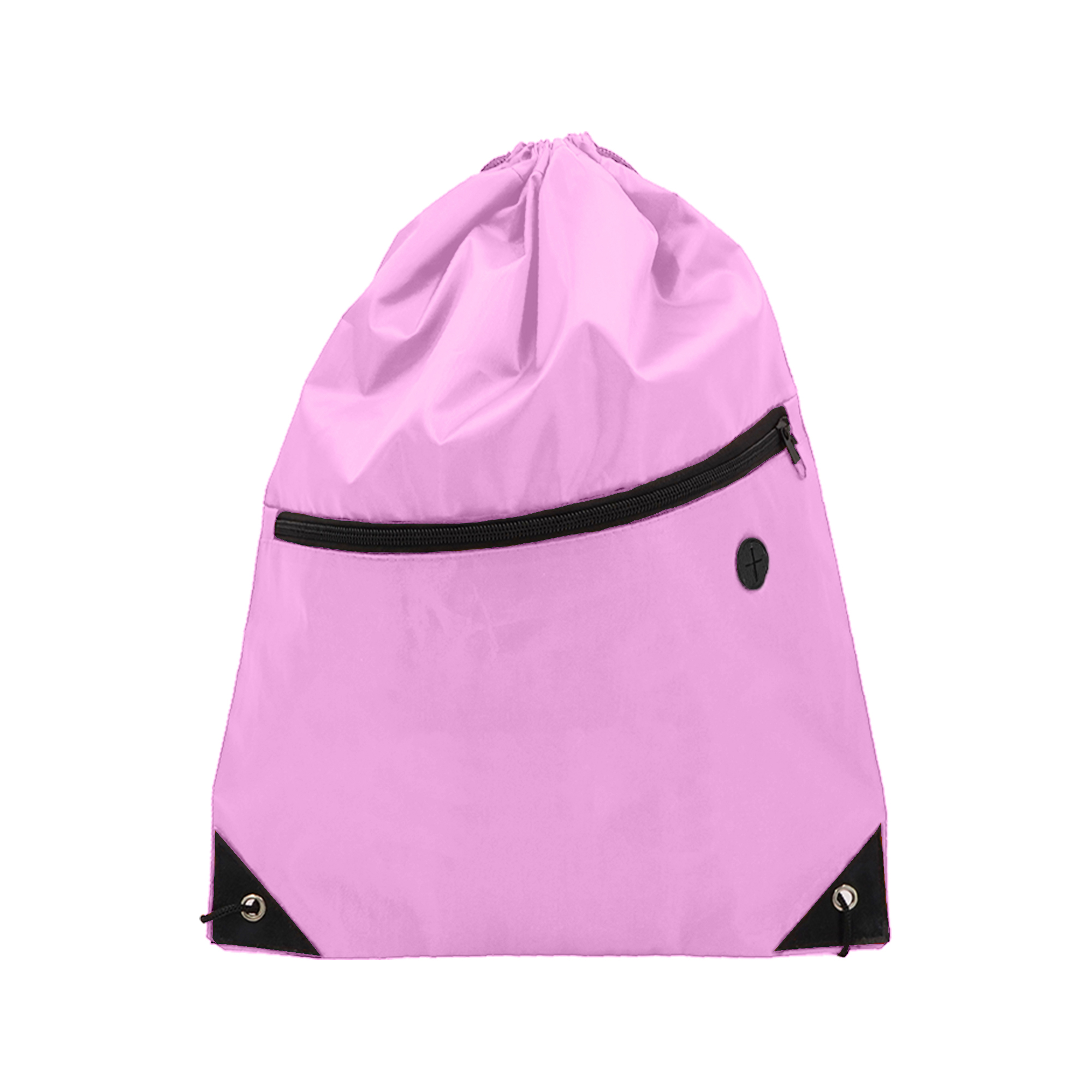 Foldable Drawstring Backpack with Zipper for Gym and Travel 2