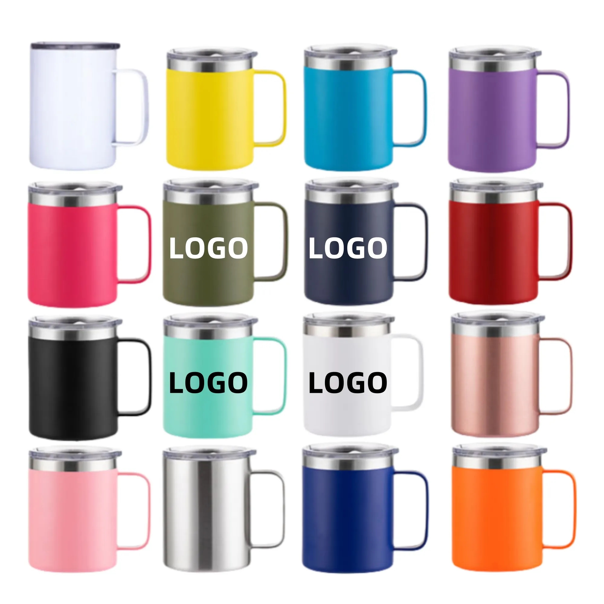 12oz Stainless Steel Portable Handle Mug 4