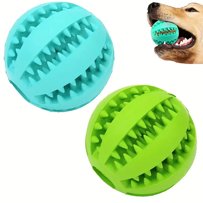 Rubber Dog Treat Toy Ball 3