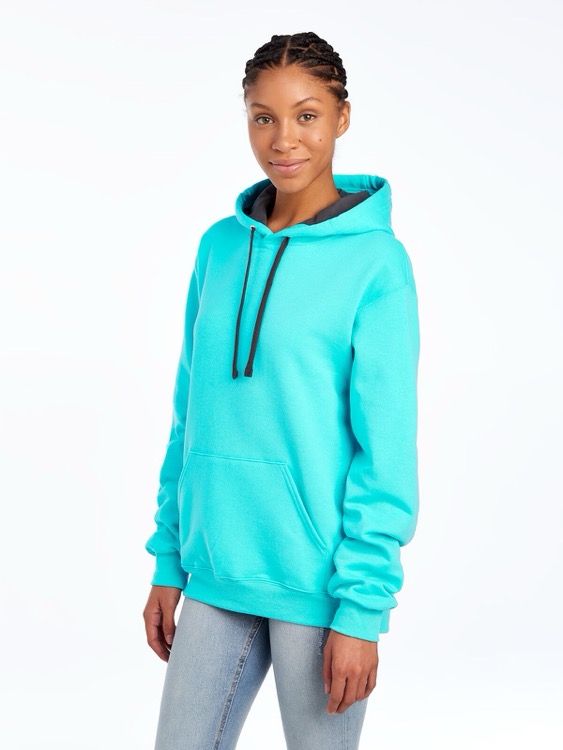 FRUIT OF THE LOOM Sofspun™ Unisex Hooded Sweatshirt, custom hoodie or sweatshirt with logo imprint 69
