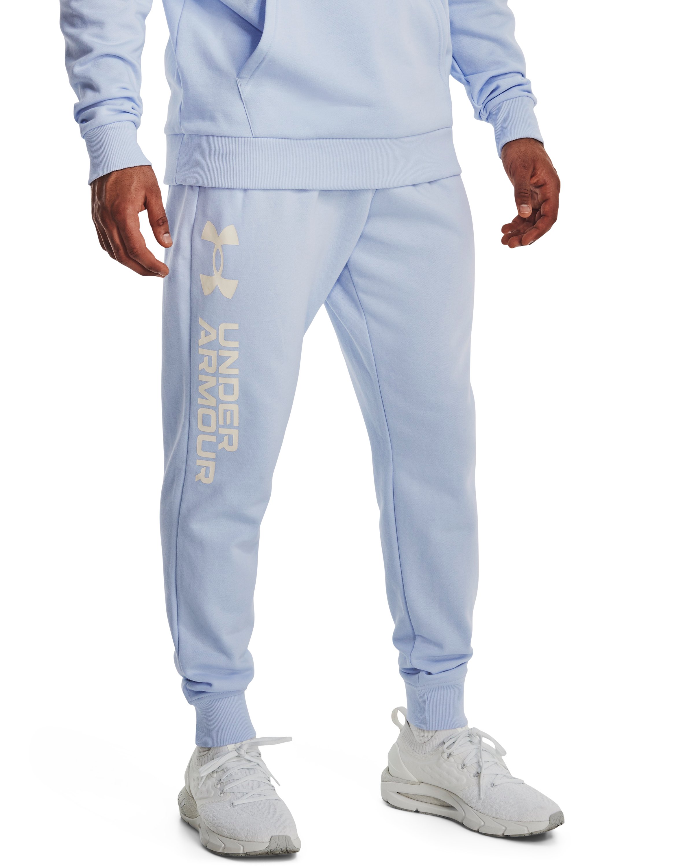 Men's UA Rival Fleece Wordmark Joggers  4