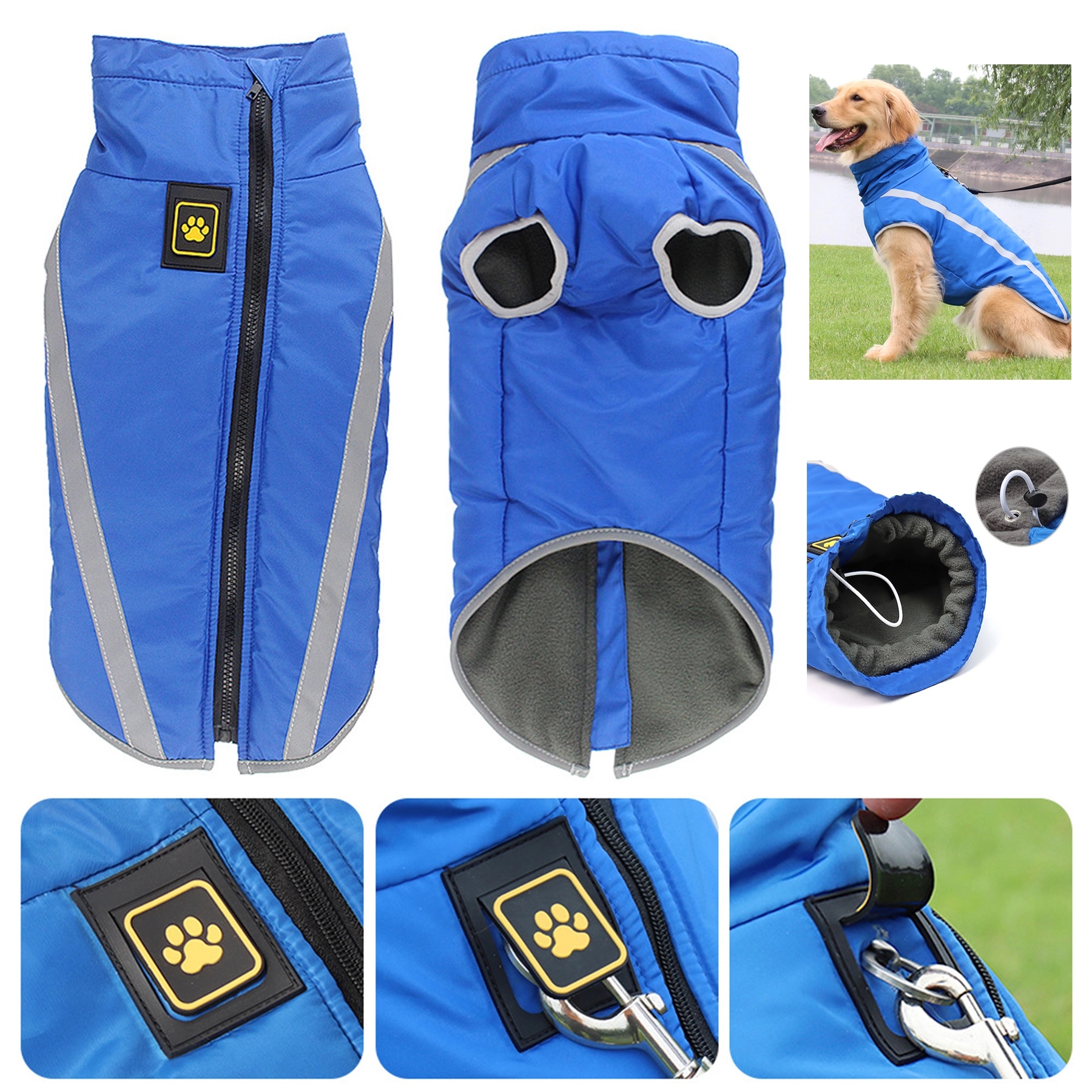 Dog Winter Reflective Waterproof Jacket 3