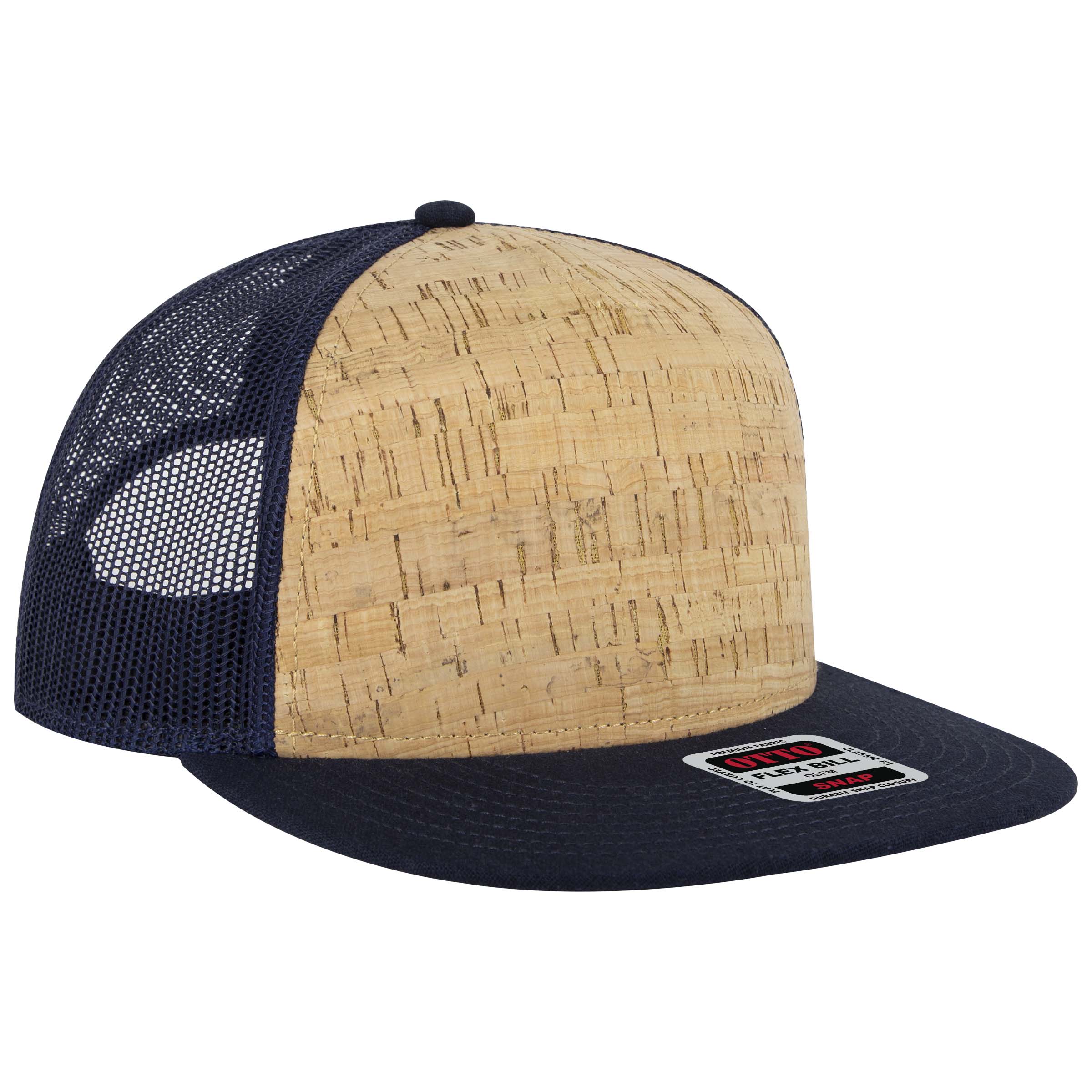 OTTO CAP® OTTO SNAP 5 Panel Pro Style Mesh Back Trucker Snapback Hat 19