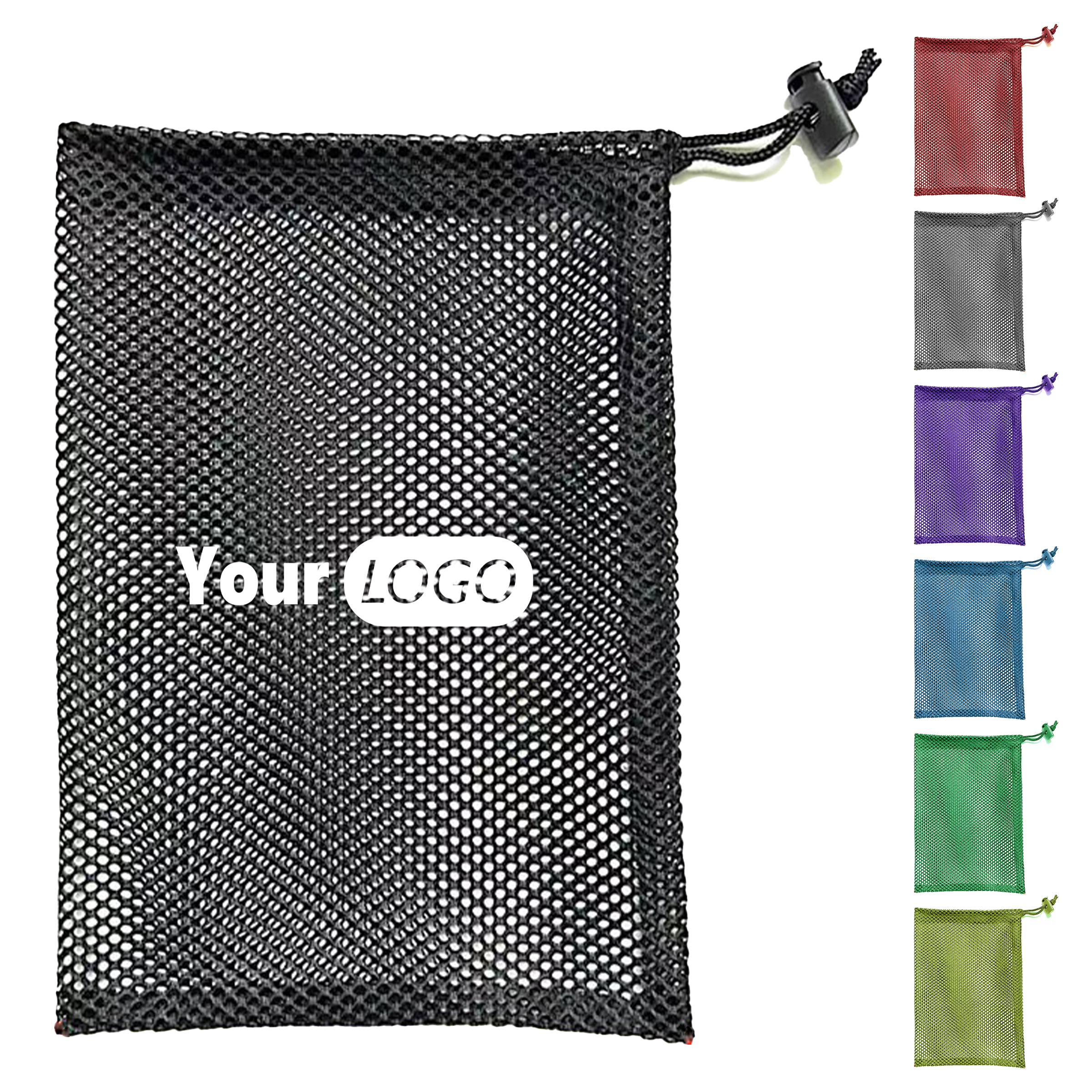 Polyester Durable Mesh Drawstring Golf Bag For Convenient Organization 1