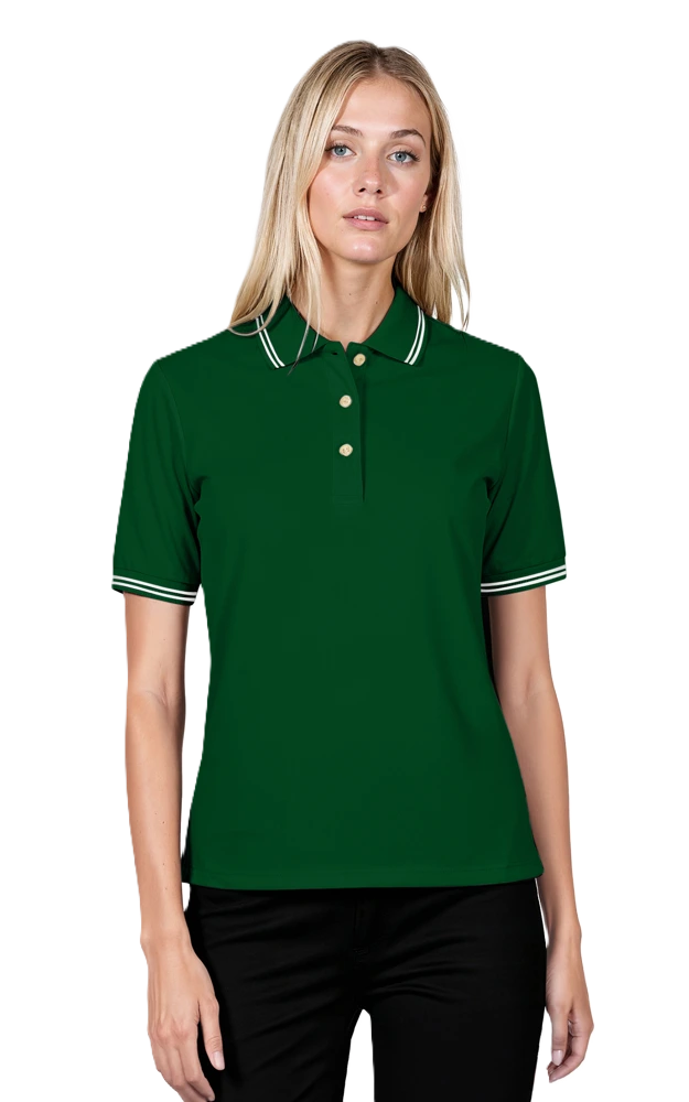 Ladies' Superblend Tipped Pique Polo 39