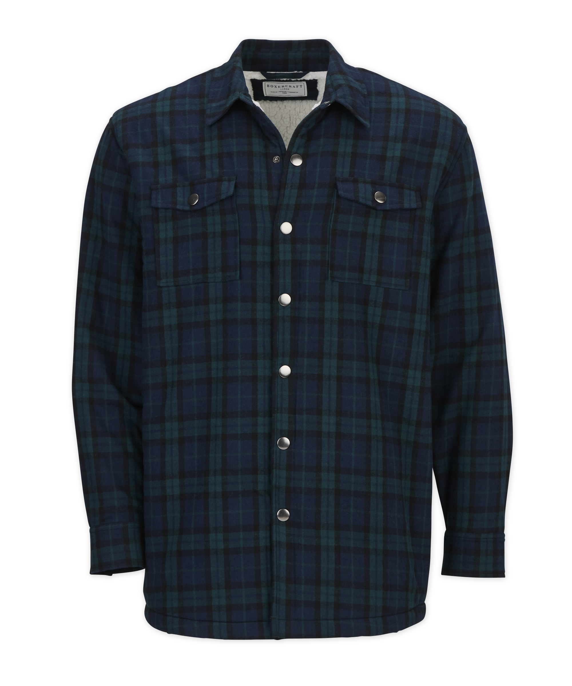 BOXERCRAFT FLANNEL SHERPA WORKSHIRT 2