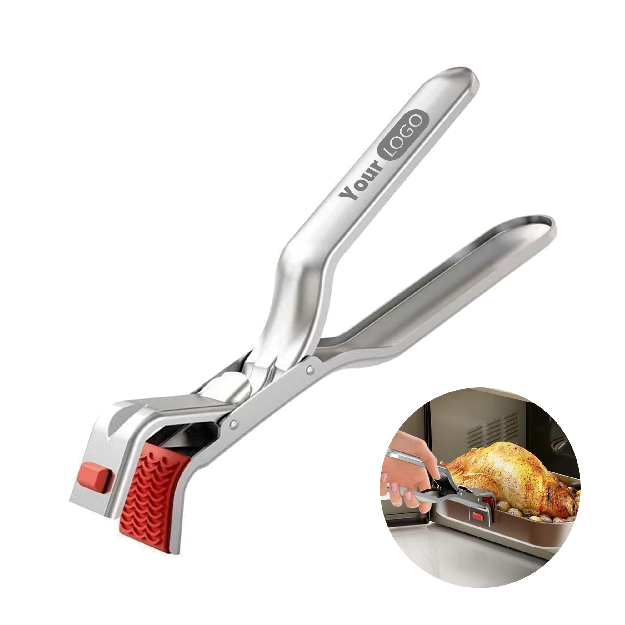 Stainless Steel Heat-Resistant Tongs 1