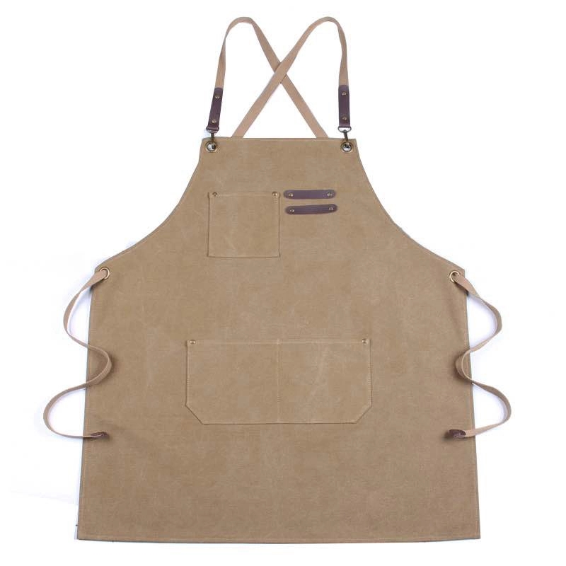 Kitchen Style Washed Canvas Apron 3