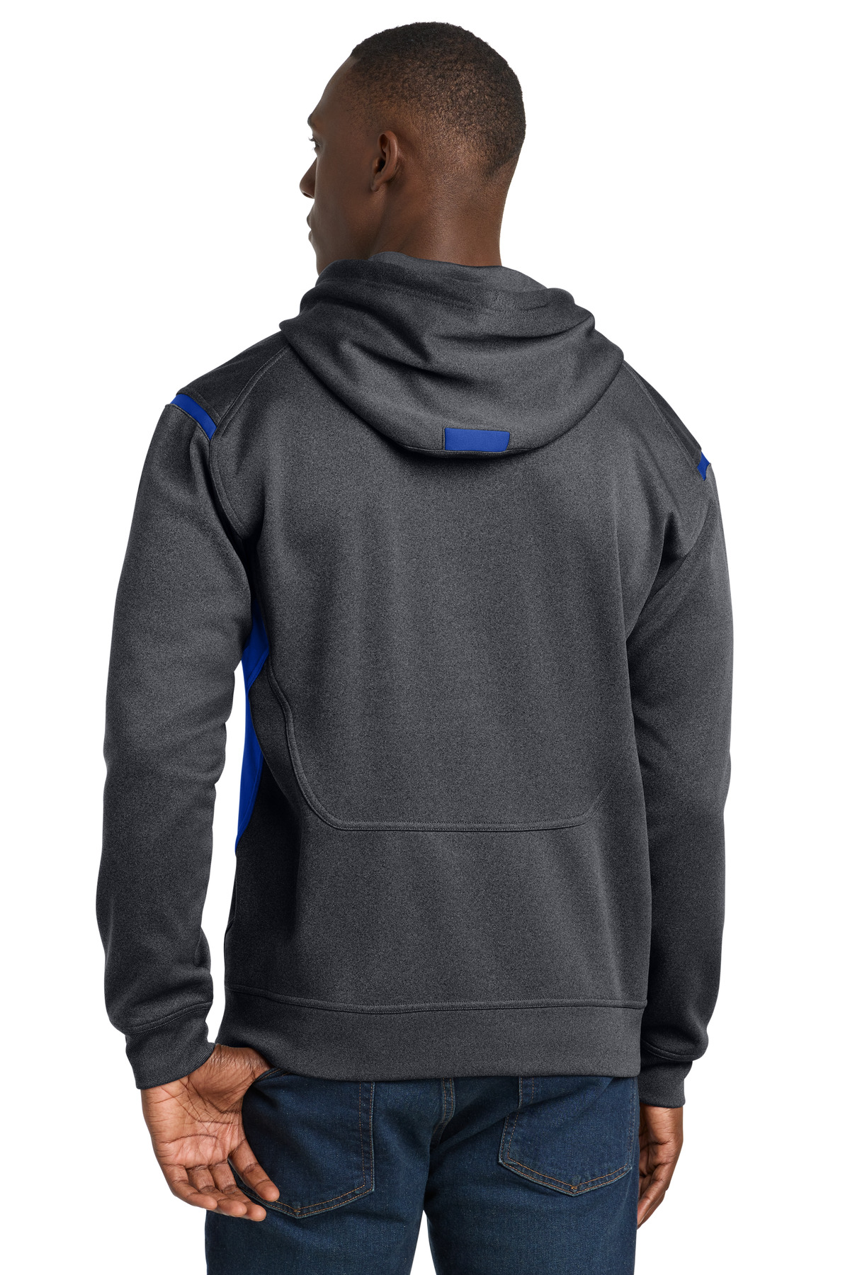 Sport-Tek Tech Fleece Colorblock Hooded Sweatshirt. F246 42