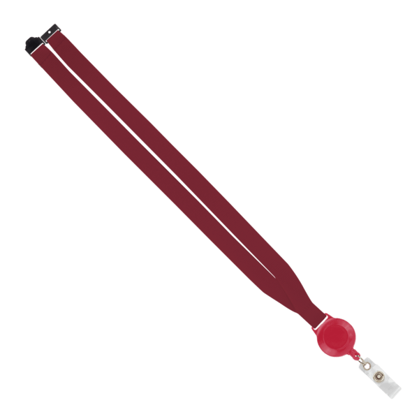 IMPORT 3/4" Polyester Lanyard with Retractable Badge Reel and IPH7 back of neck convenience release. 92