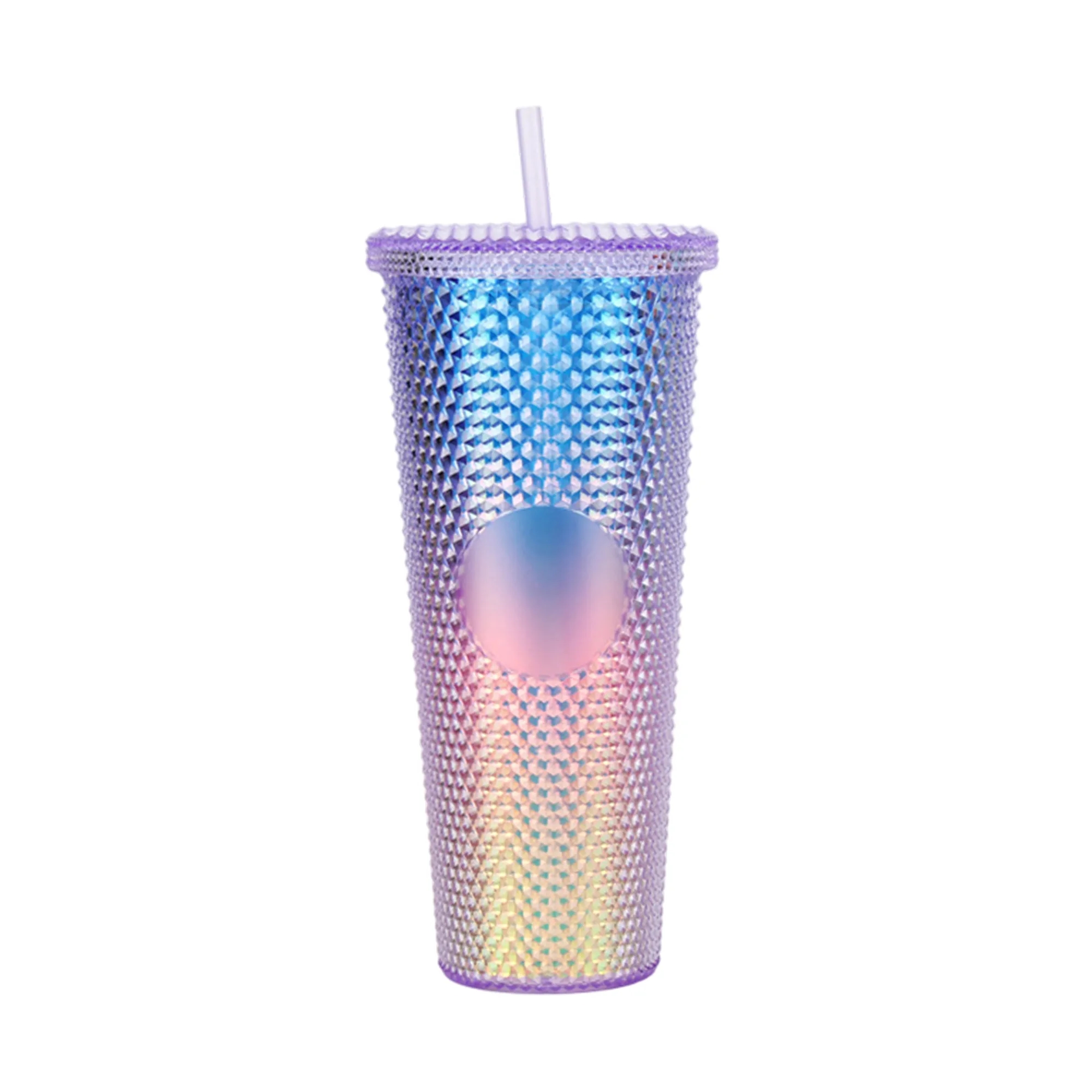 Plastic Tumbler with Handle and Reusable Straw 3