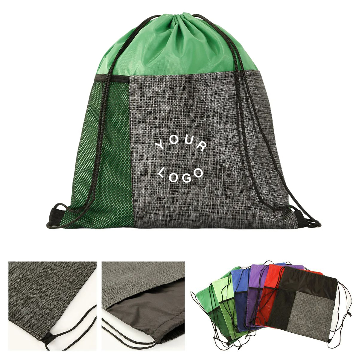Lightweight Foldable Drawstring Sport Backpack 2