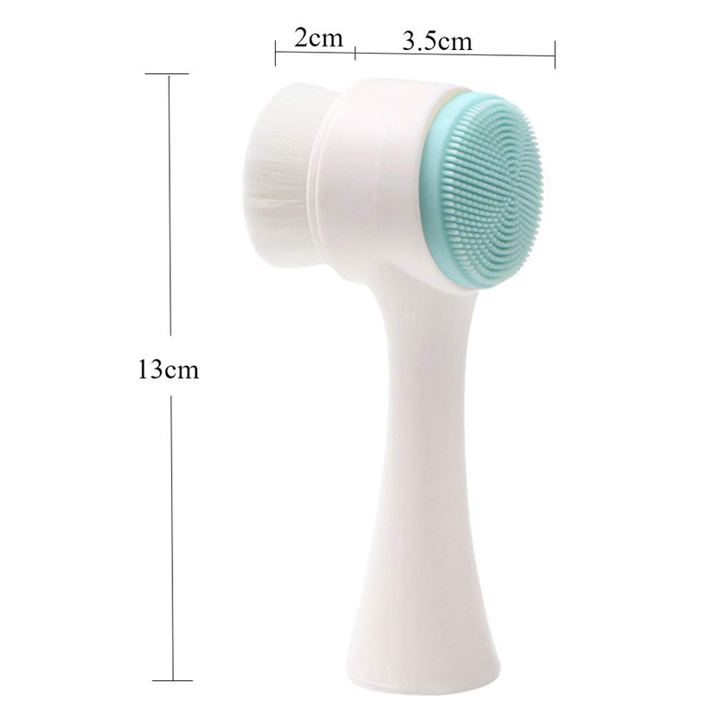 Pore Cleansing Manual Dual Face Wash Brush 4