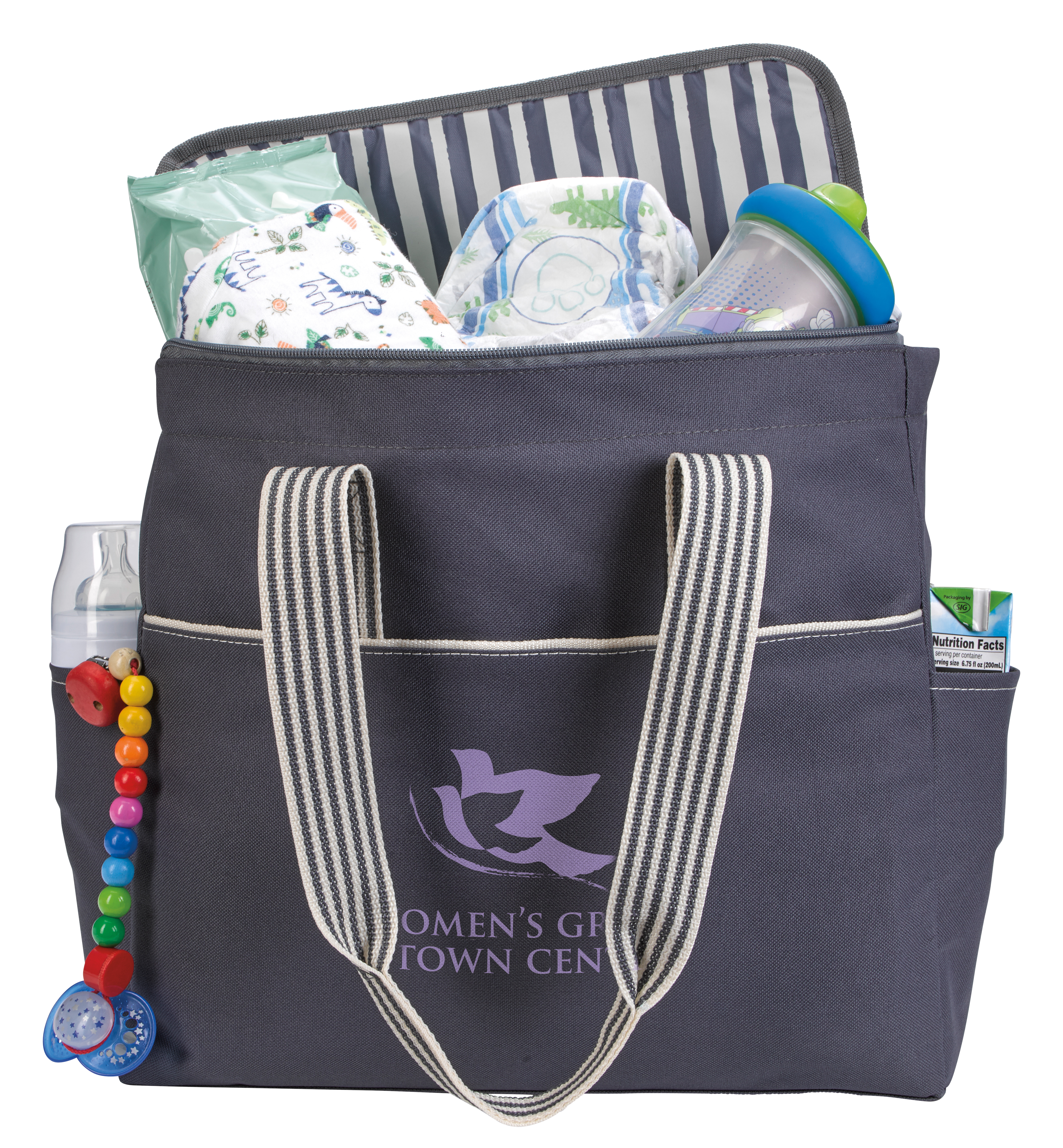 Atchison® Stripe Diaper Tote-Pack 5