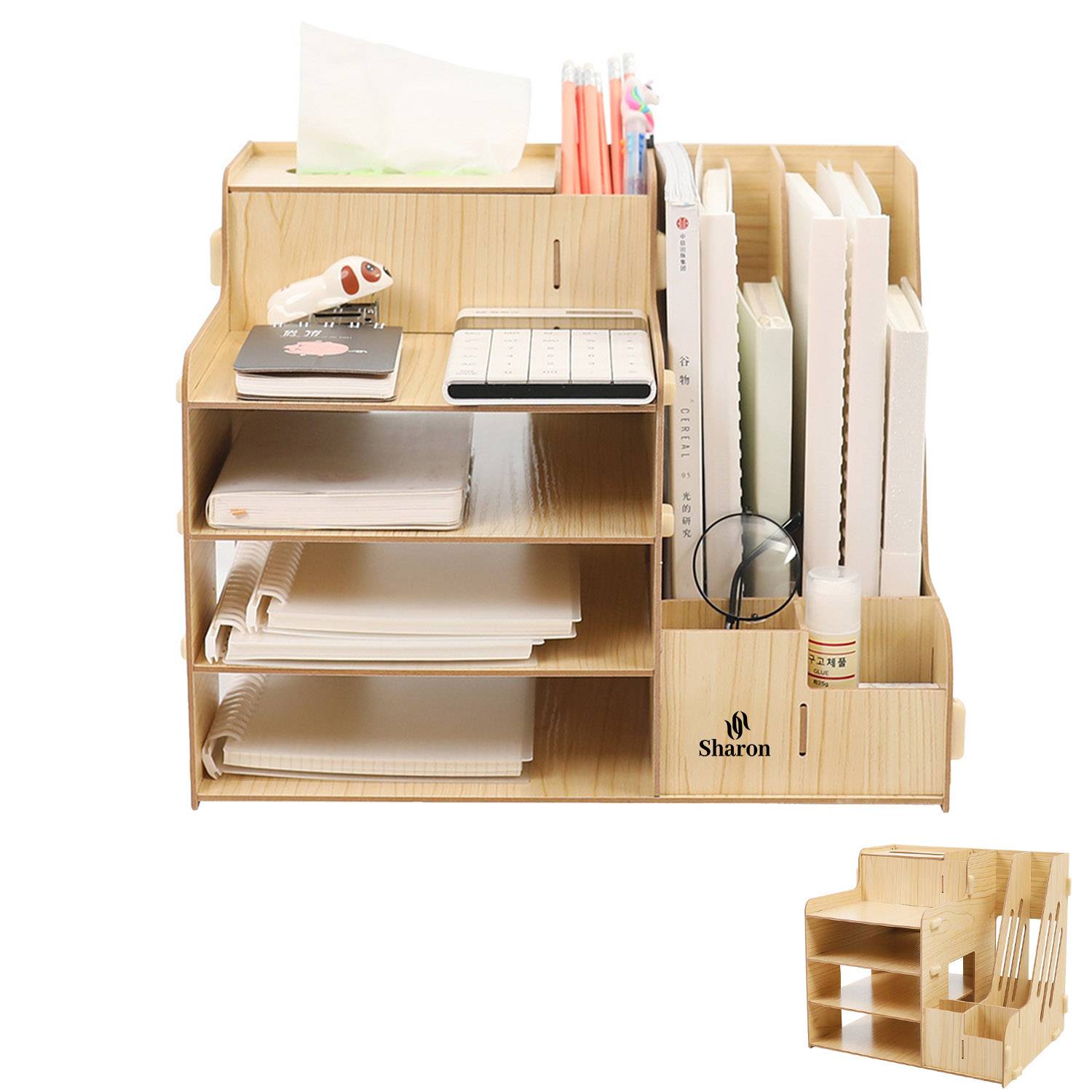 DIY Desk Tidy Storage Box with Drawer Pen Holder