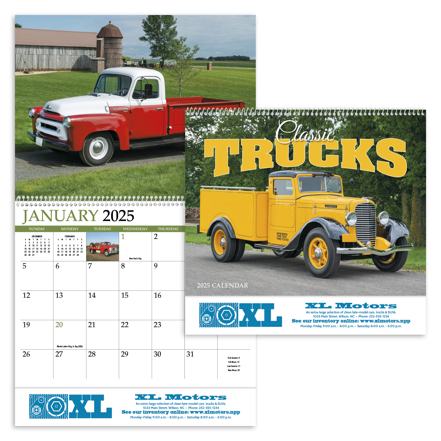 HotLine® Products Classic Trucks Appointment Calendar - Spiral 22