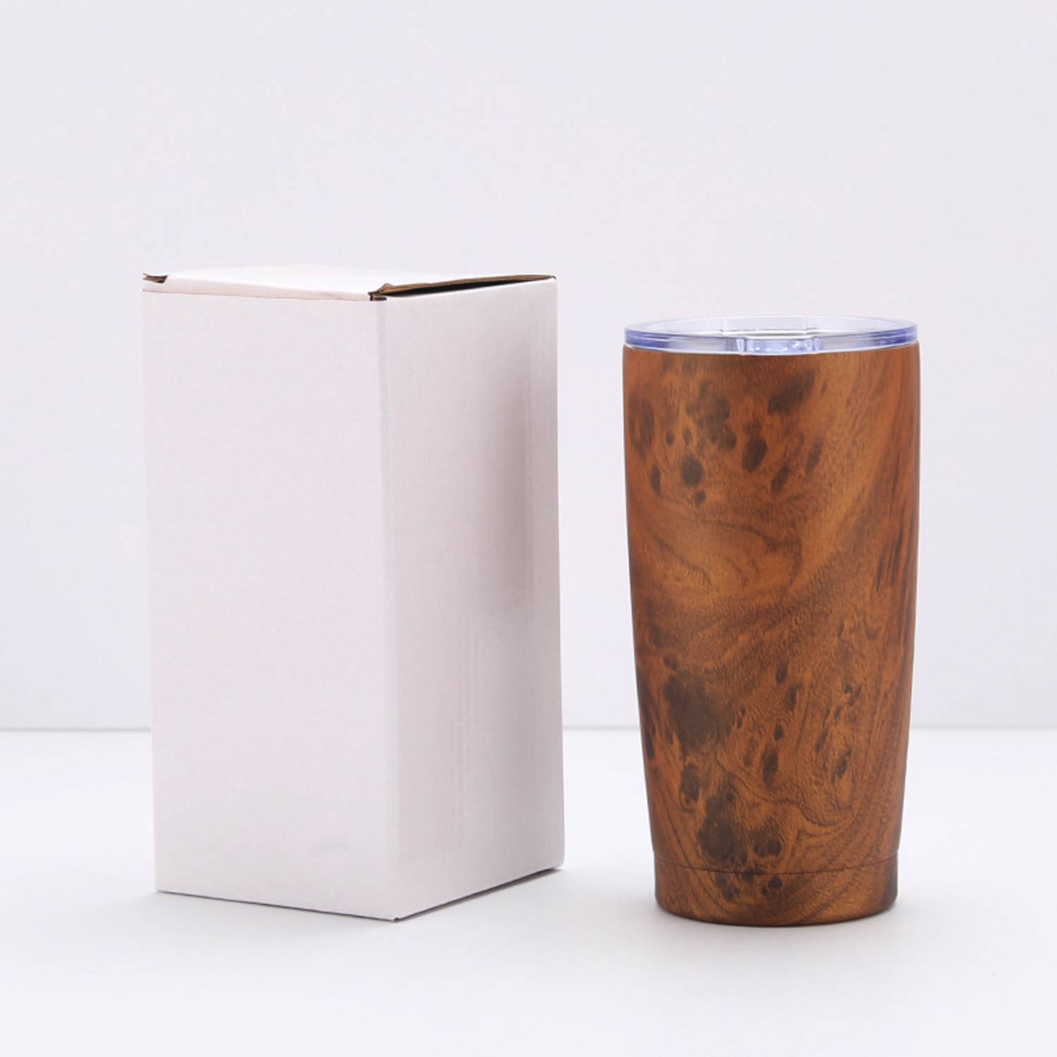 20oz Stainless Steel Wood Grain Tumbler w/ Lid 8