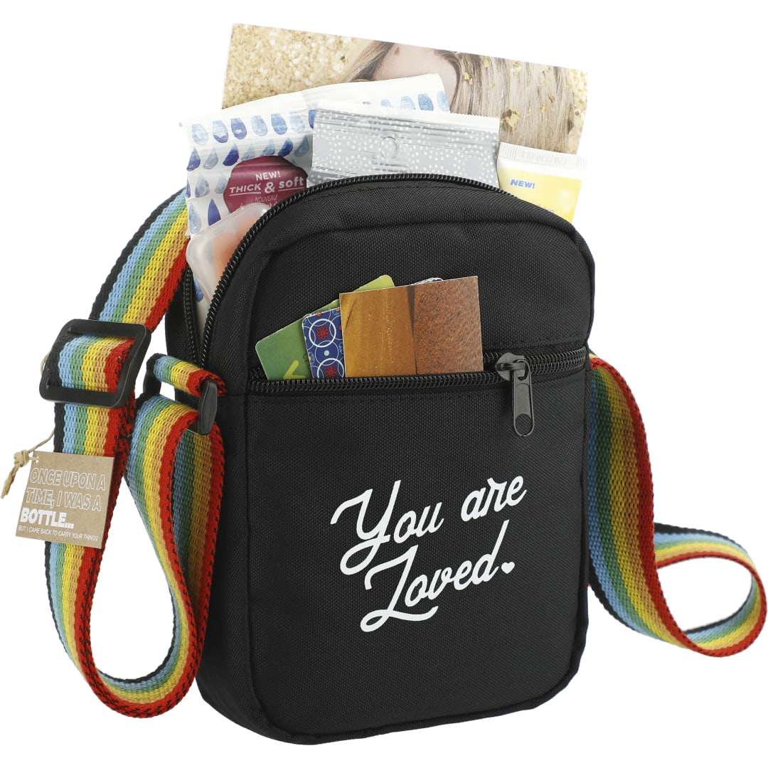Rainbow RPET Crossbody Tote 25