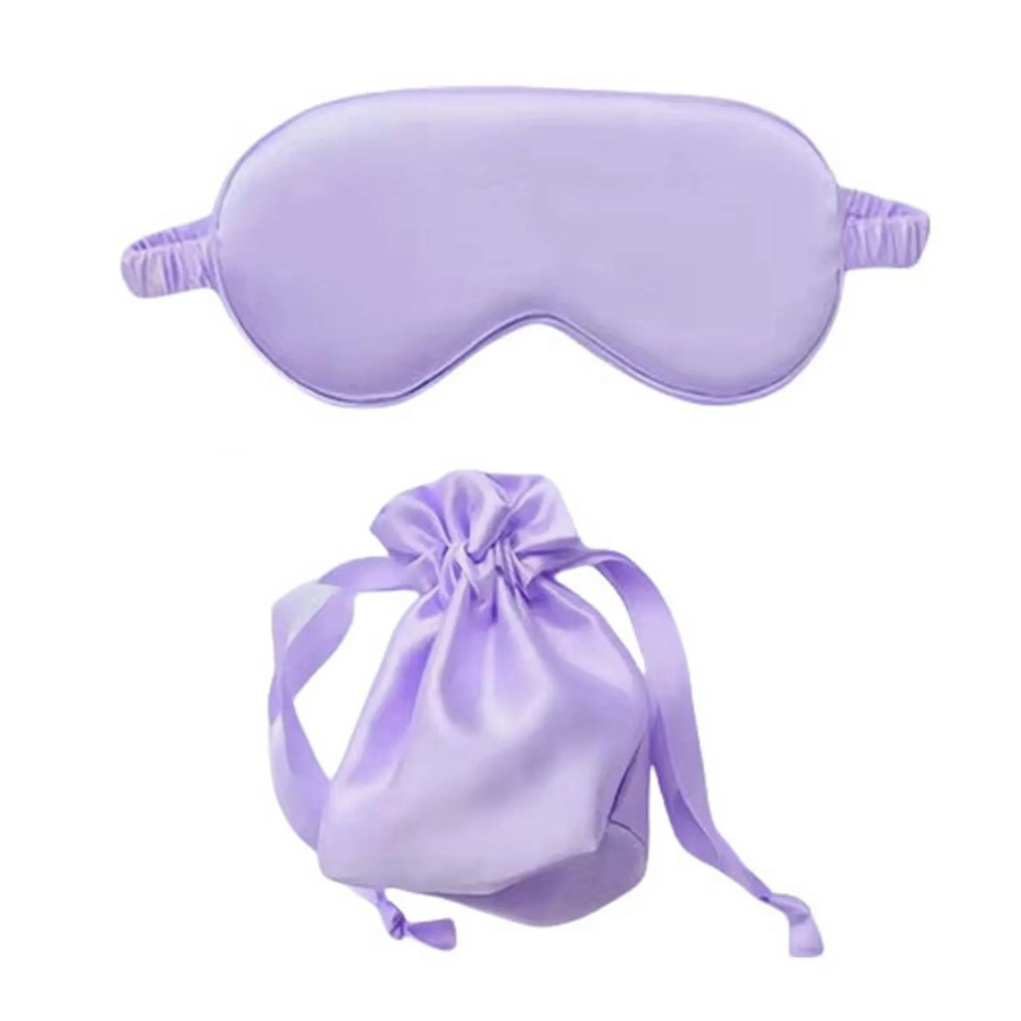 2 Piece Simulated Silk Eye Mask & Storage Bag Set 14
