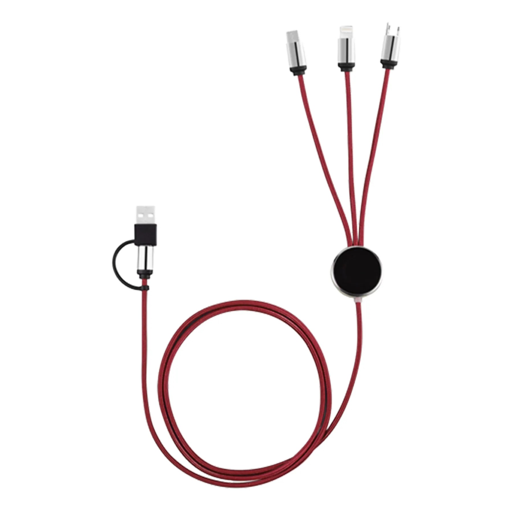 47.24 Inch 3 In 1 Charging Cable Compatible For Iphone 4