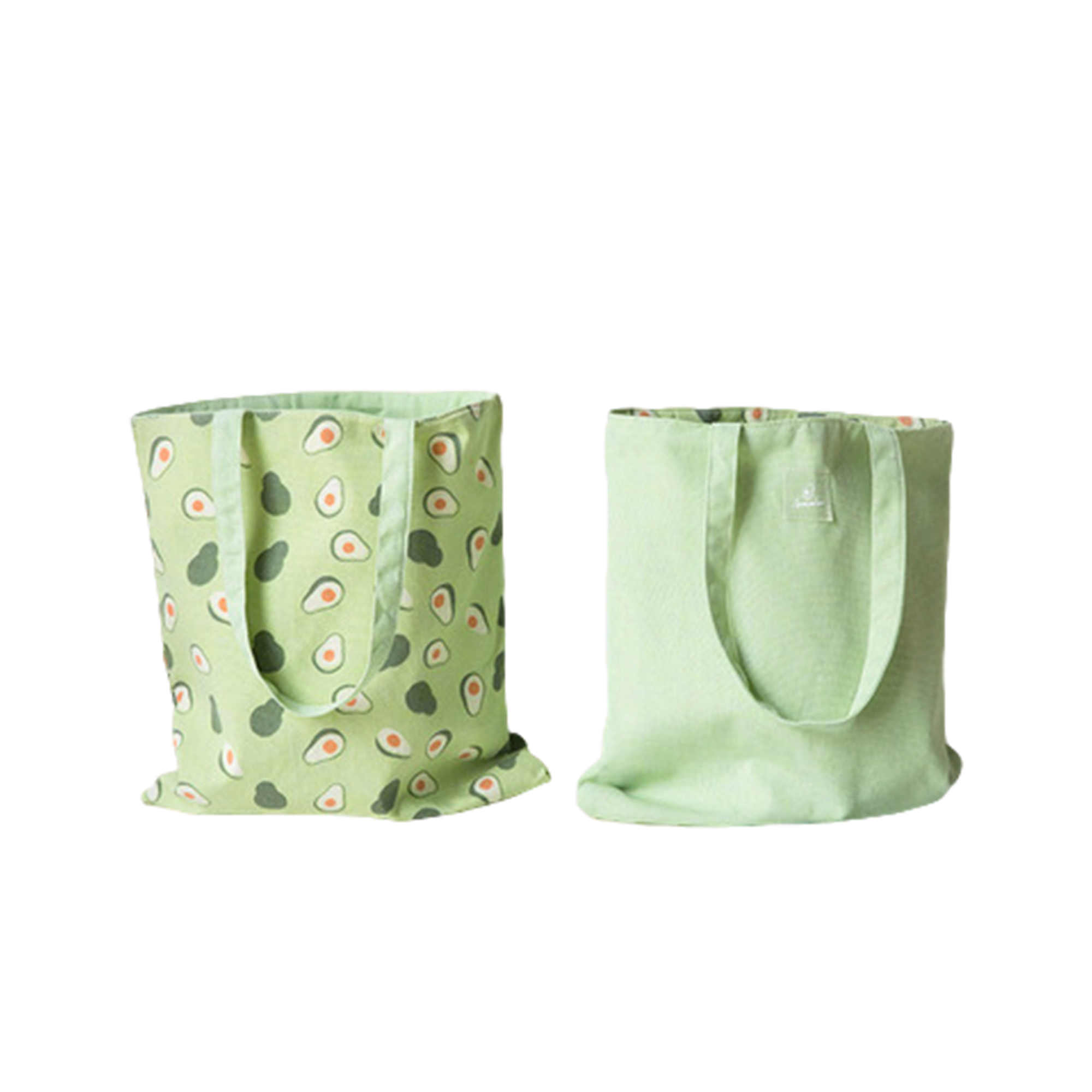 Reversible Cotton Carry Tote Double Layer 16" x 13.5" 4