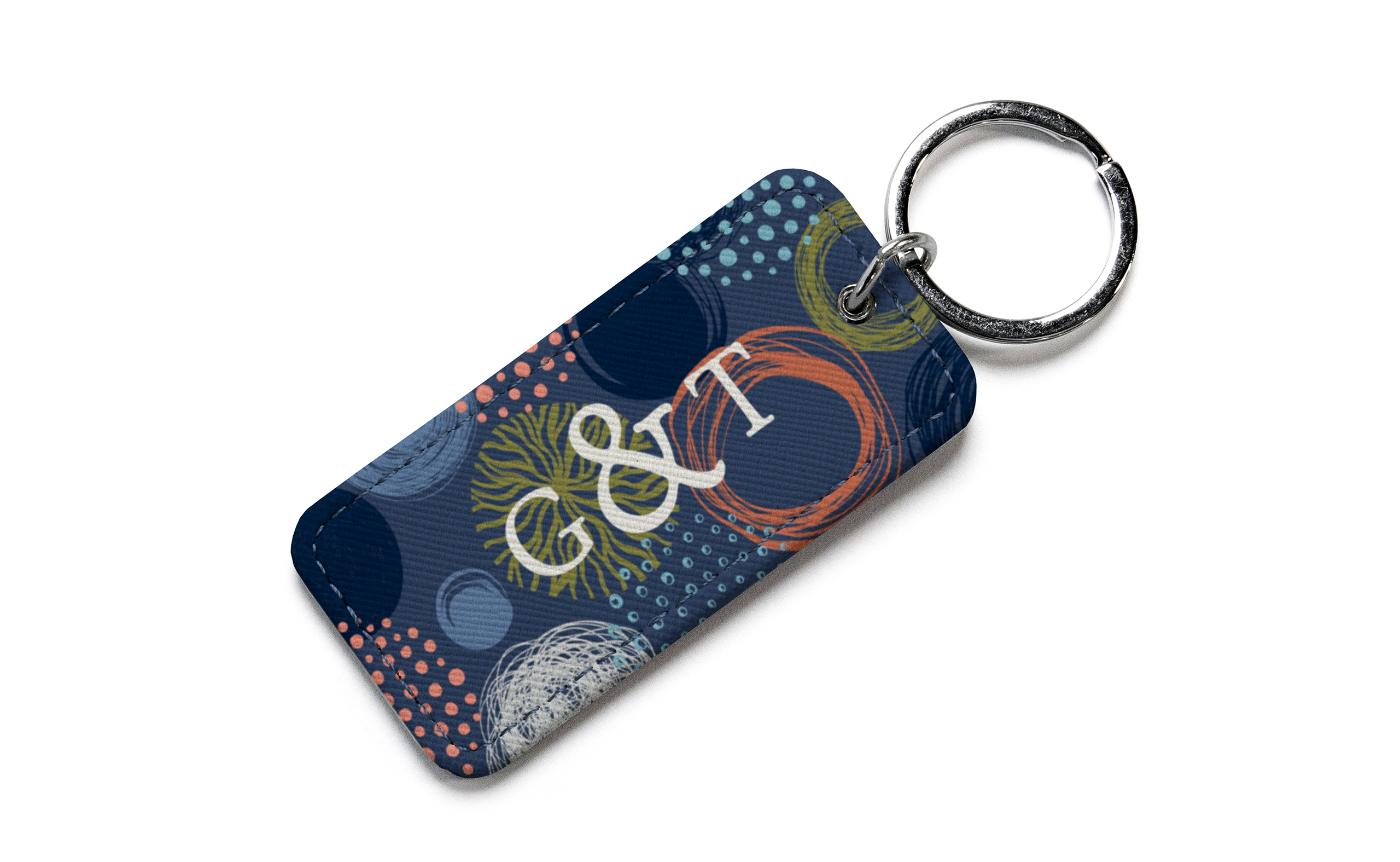 LVL Vegan Leather Rectangle Keychain