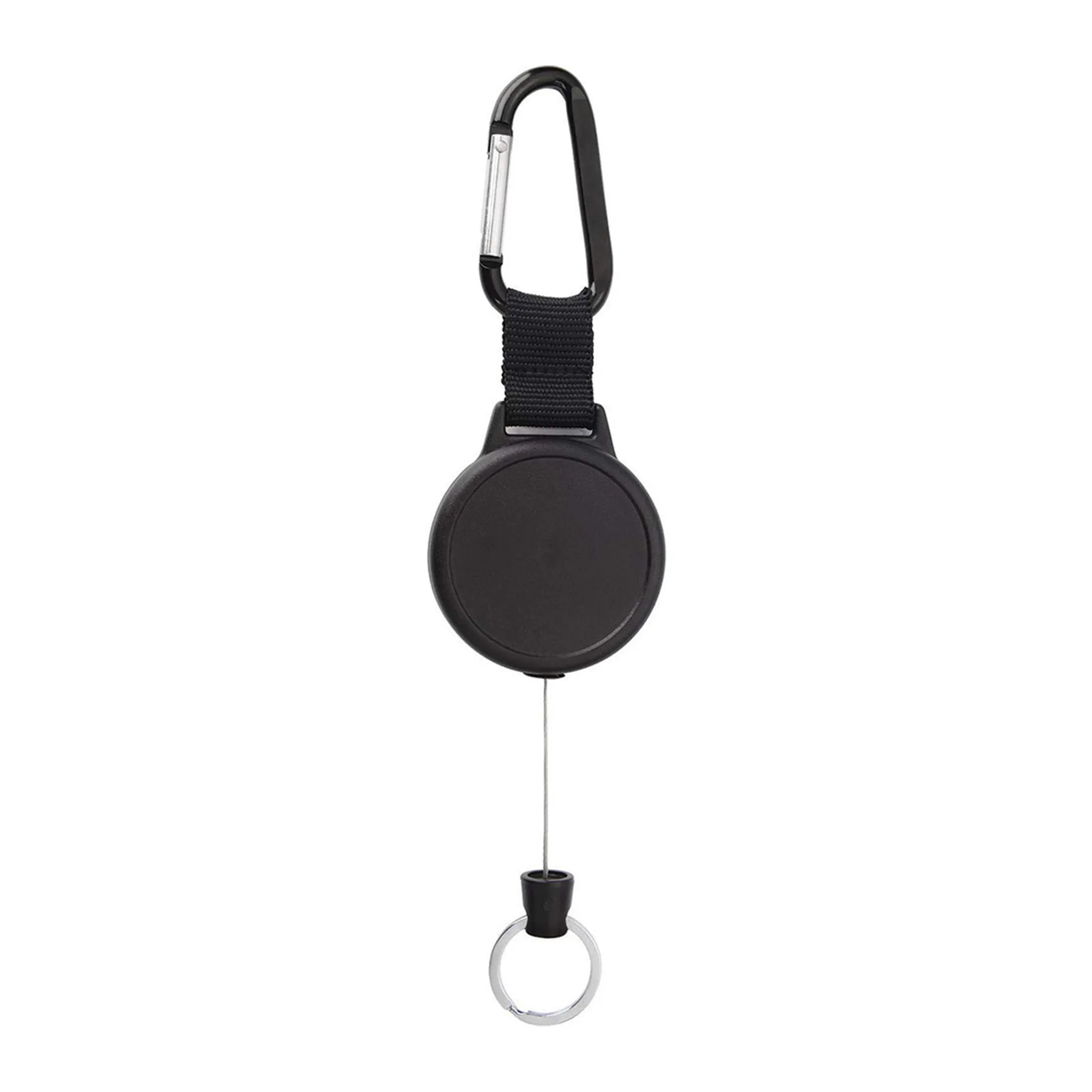 High-Elasticity Retractable Badge Clip with Keyring 3