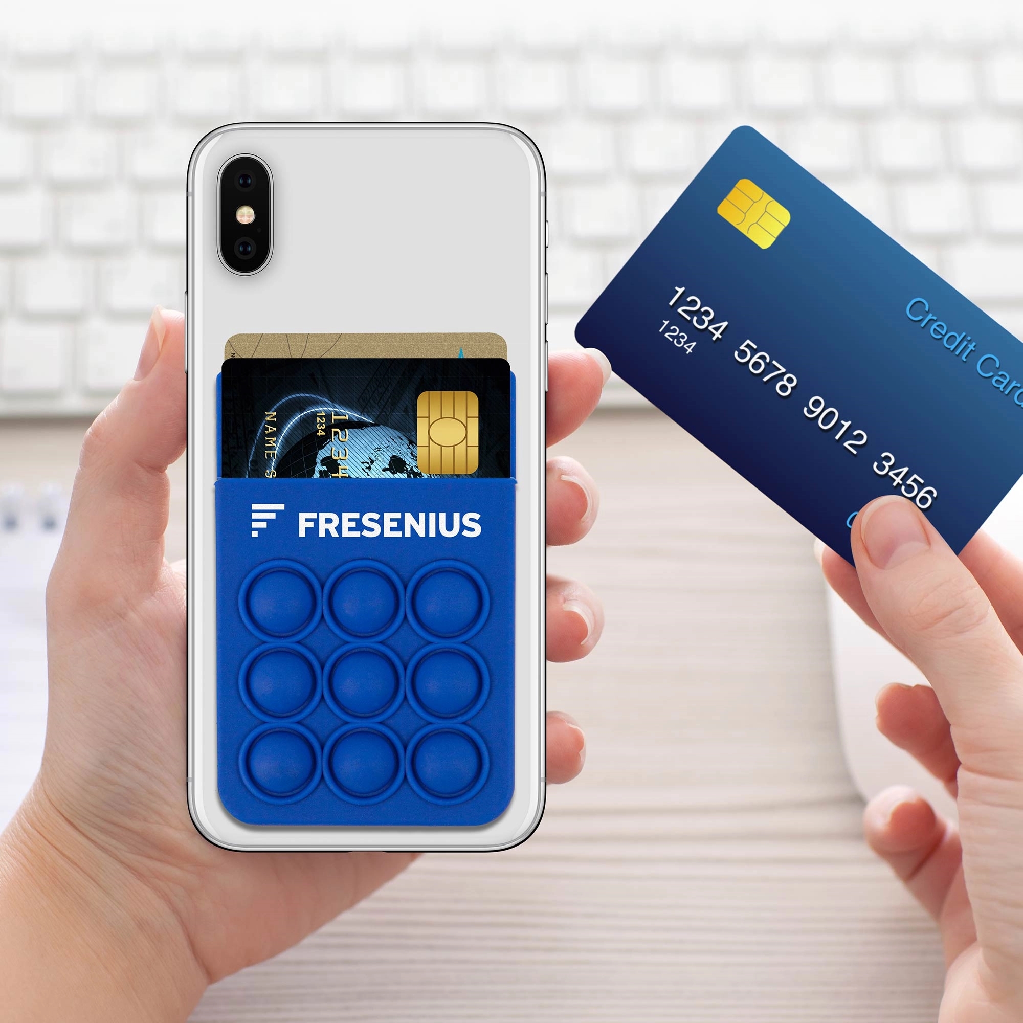 Popper Stress Reliever Silicone Phone Wallet 26
