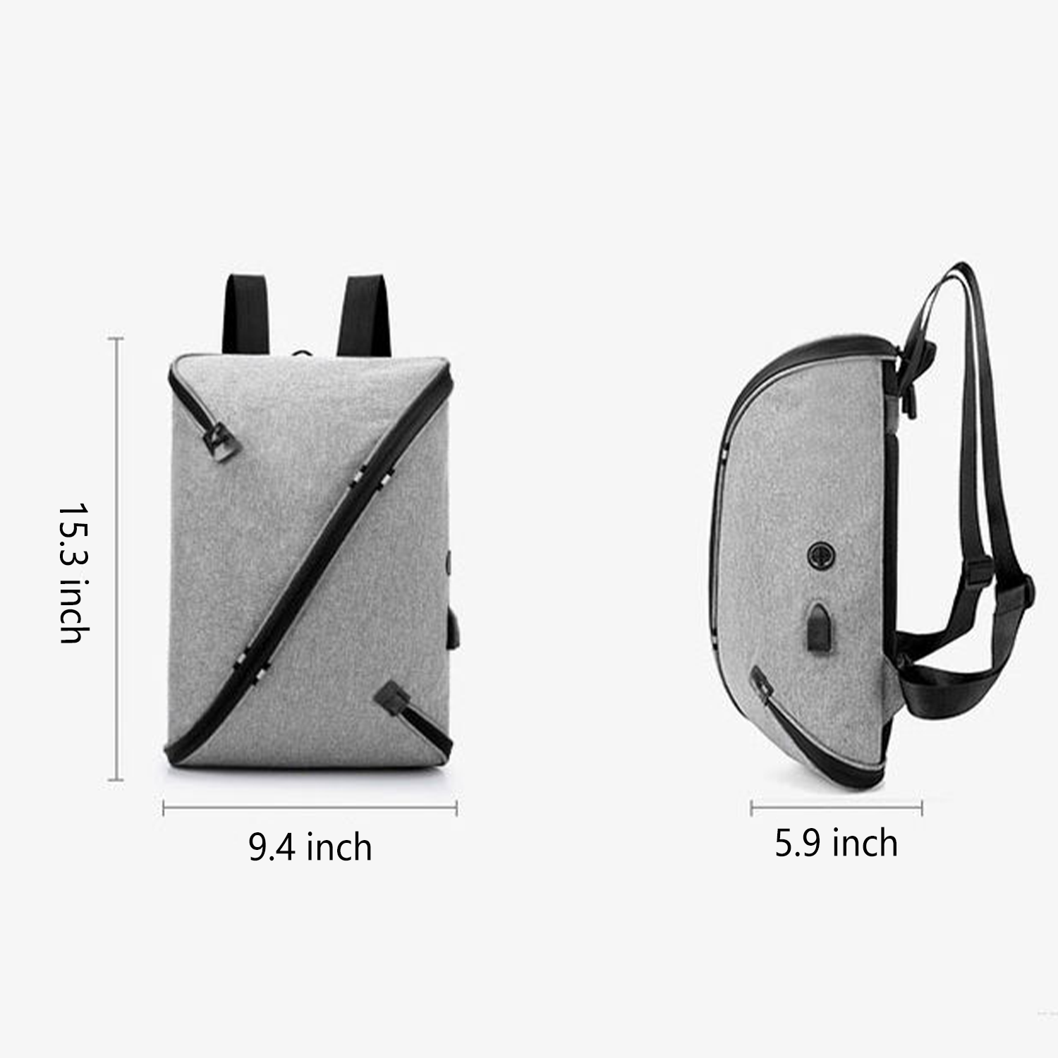 durable Travel Laptop USB Anti Theft Business Bag Backpack 23