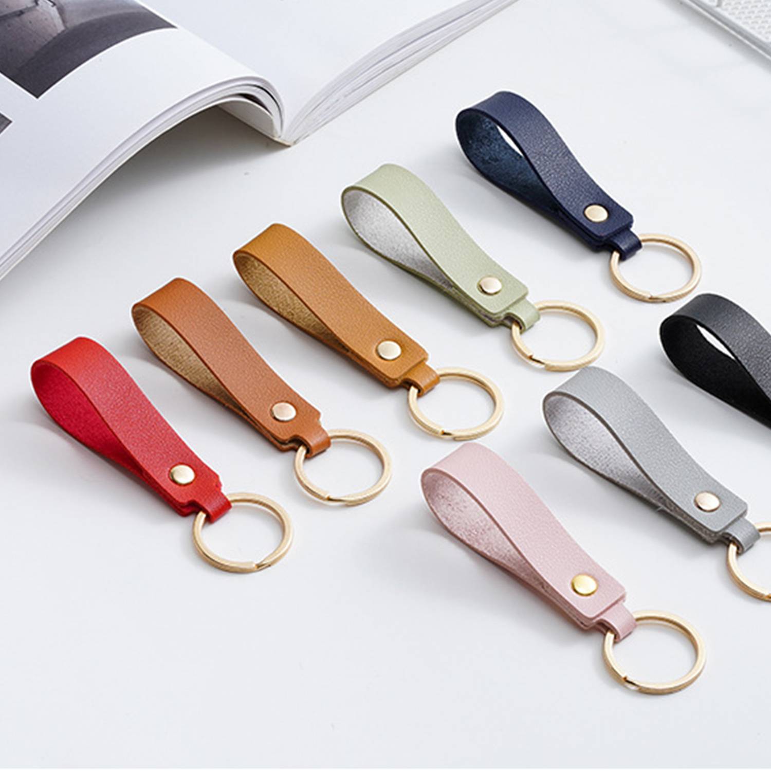 Leather keychain 2