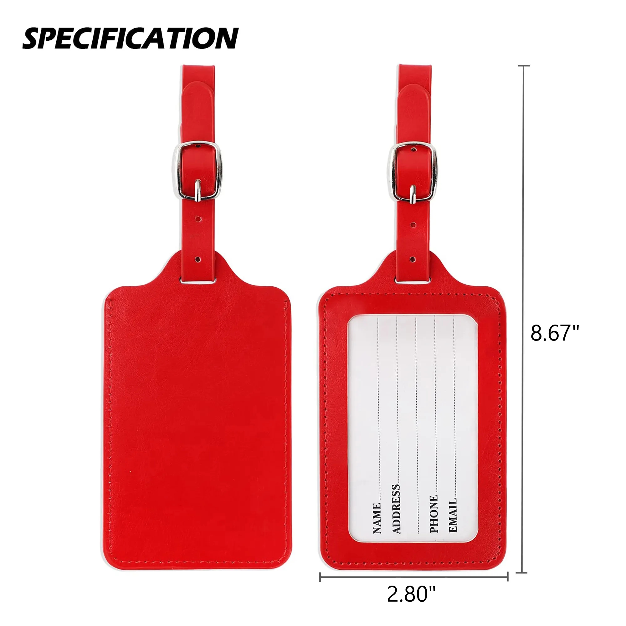 Leather Travel Luggage Tags 14
